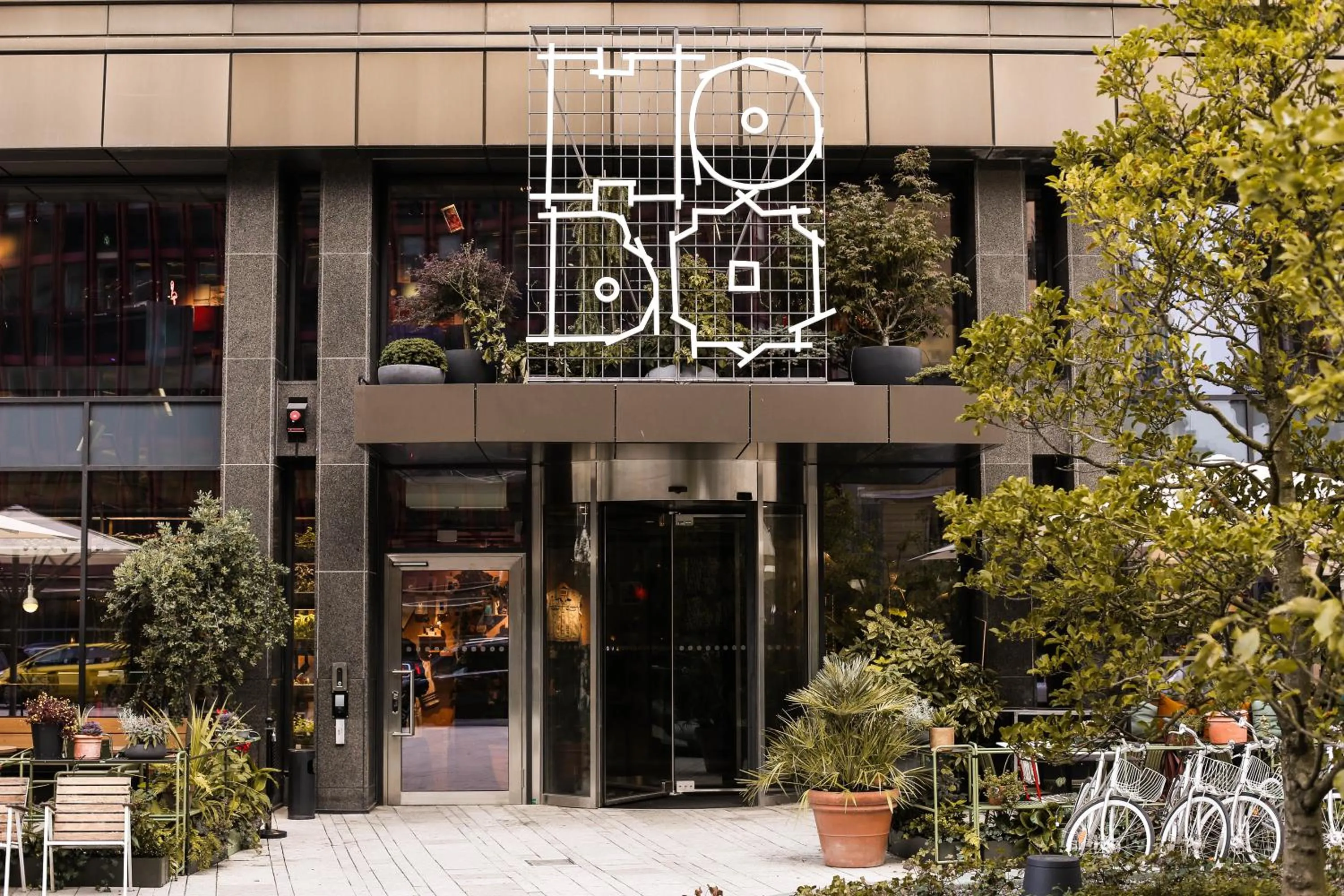 Facade/entrance in Hobo Hotel Stockholm