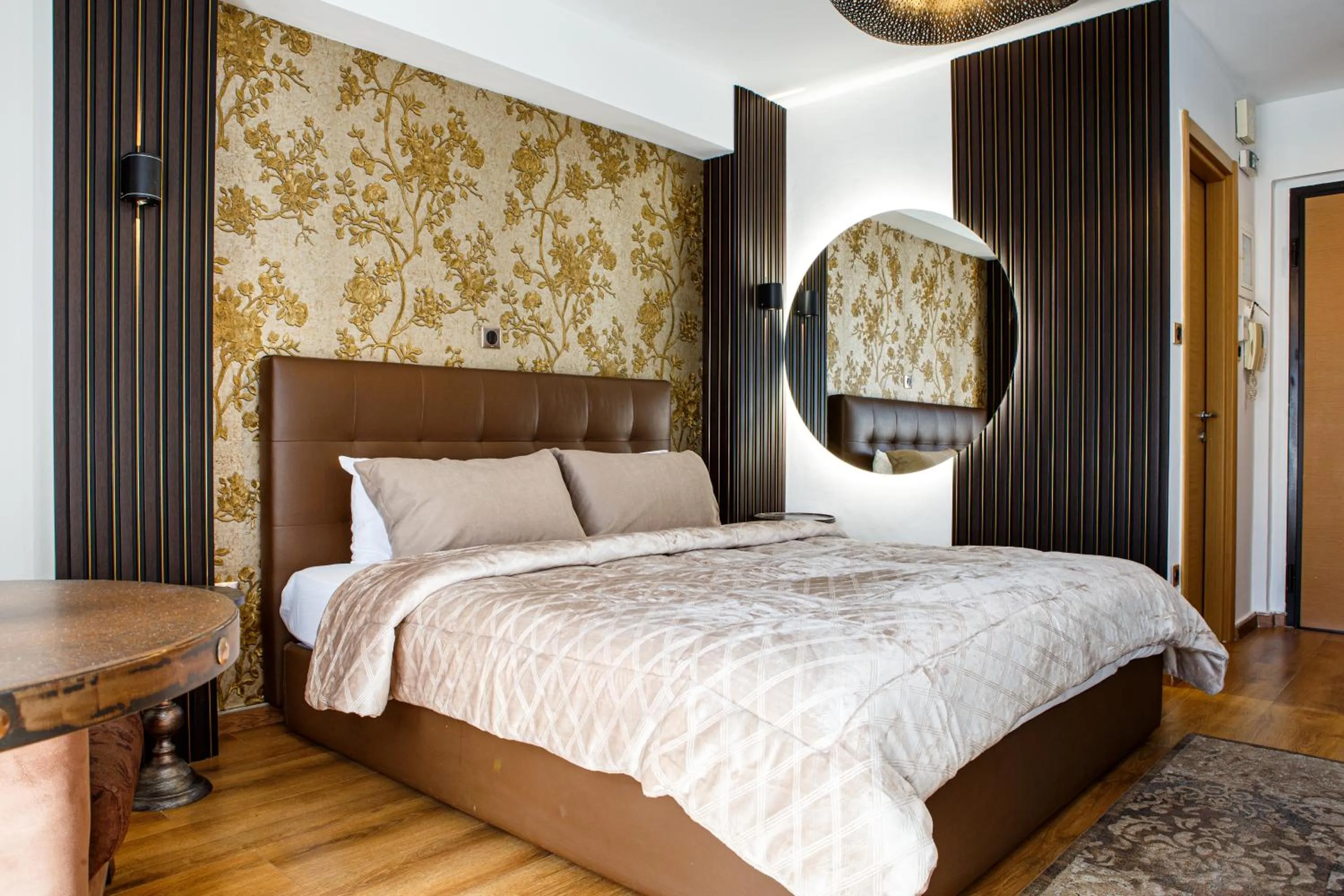 Bed in Limani Comfort Rooms