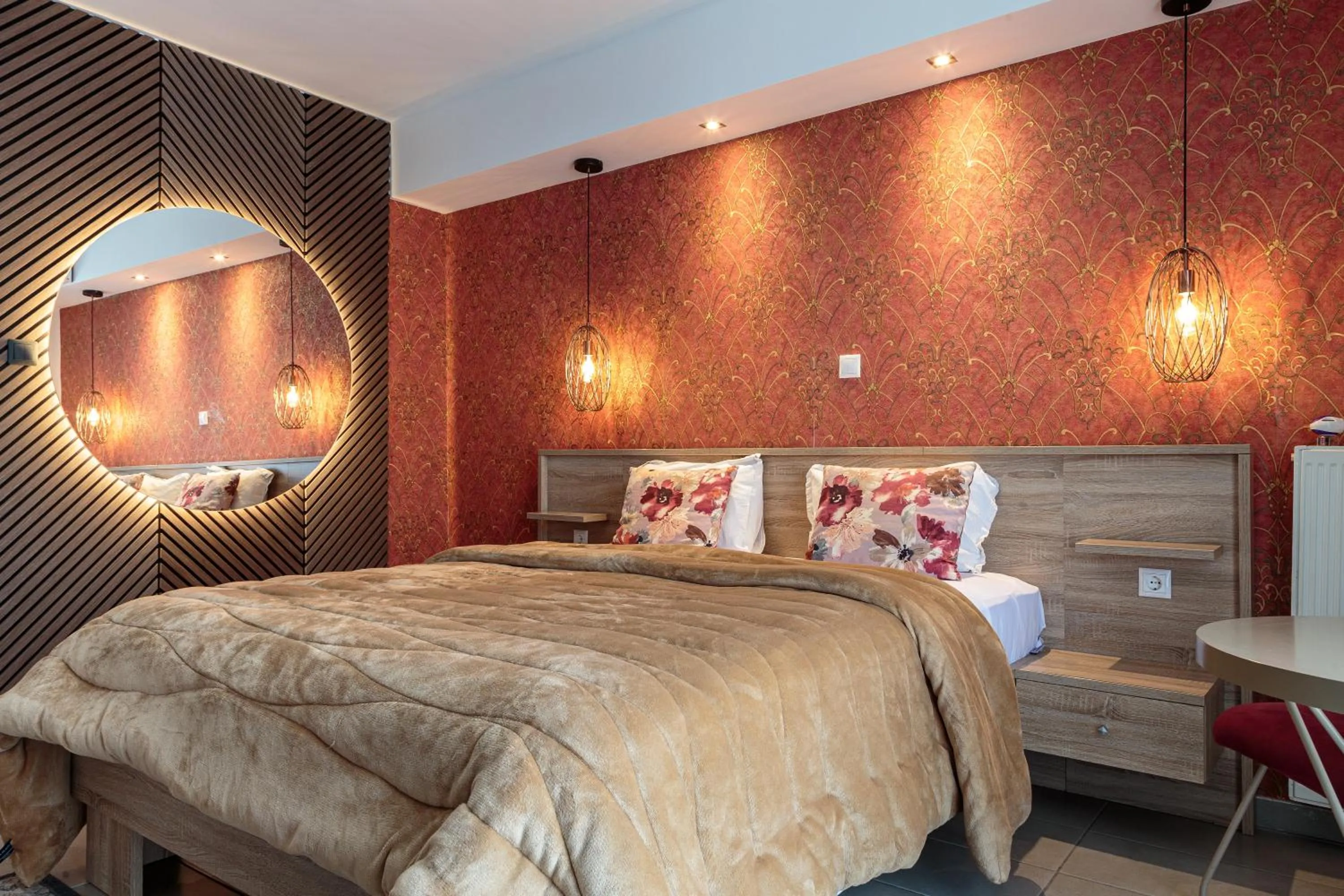 Bed in Limani Comfort Rooms