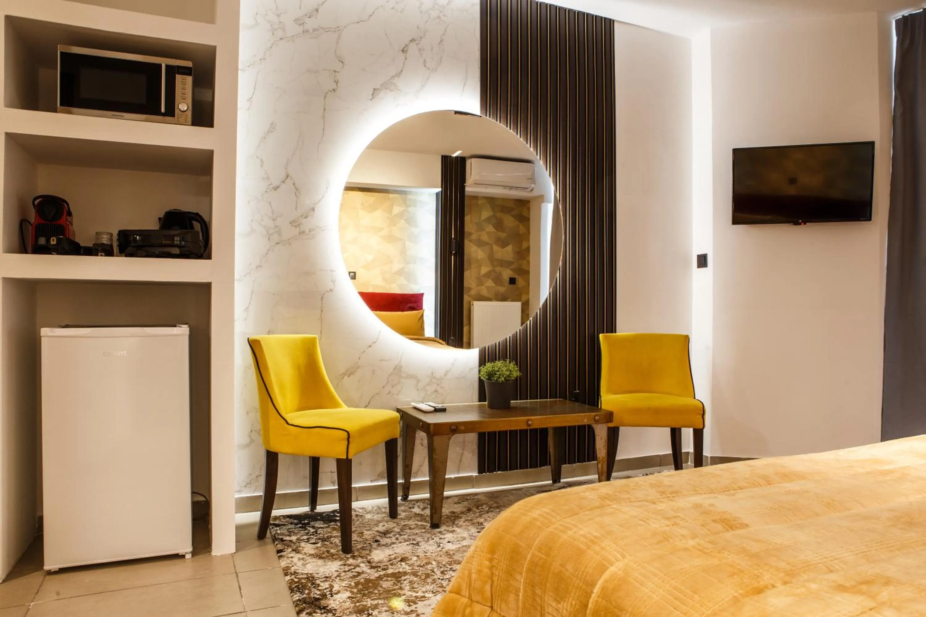 Bed in Limani Comfort Rooms