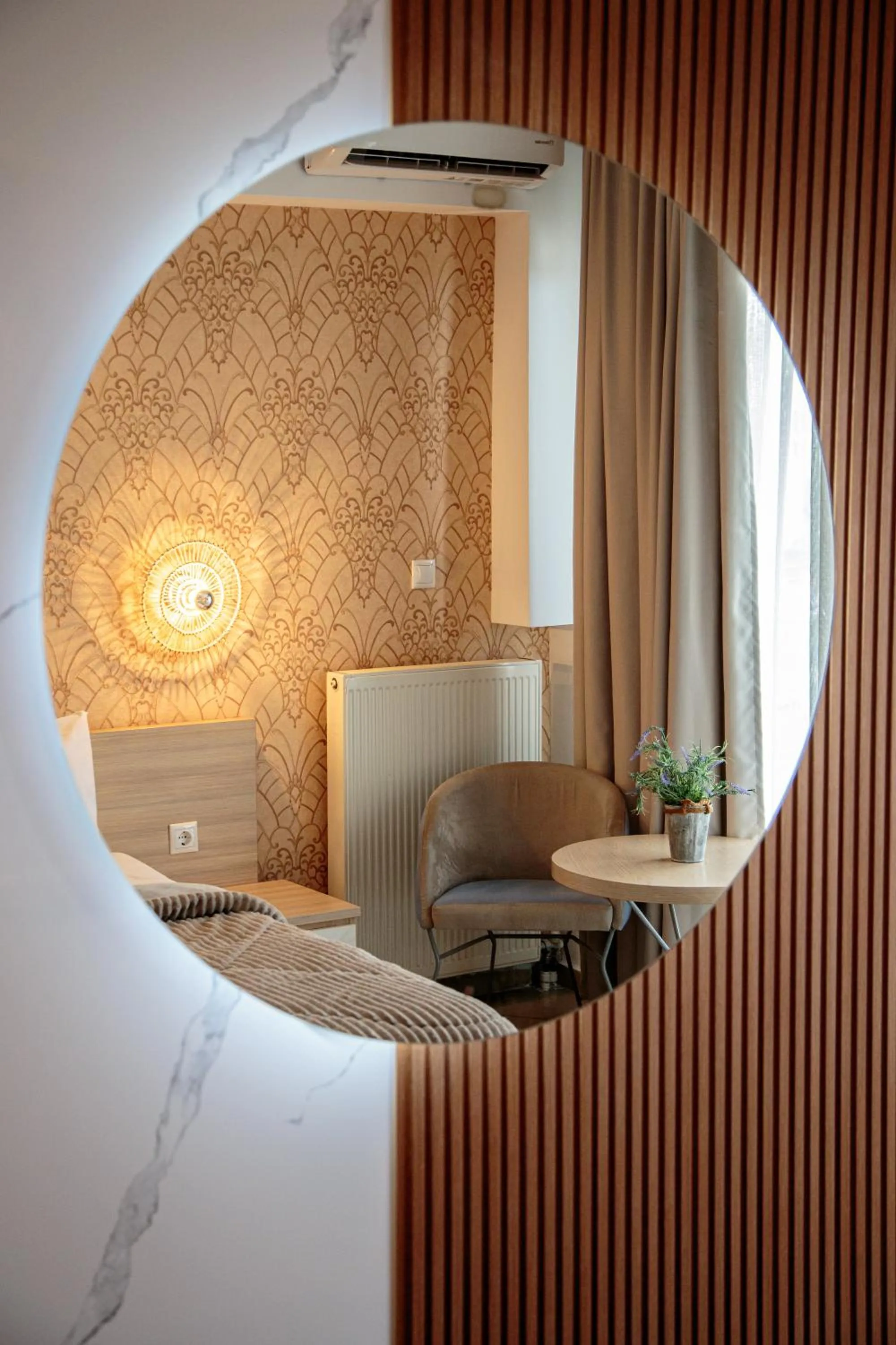 Seating area in Limani Comfort Rooms