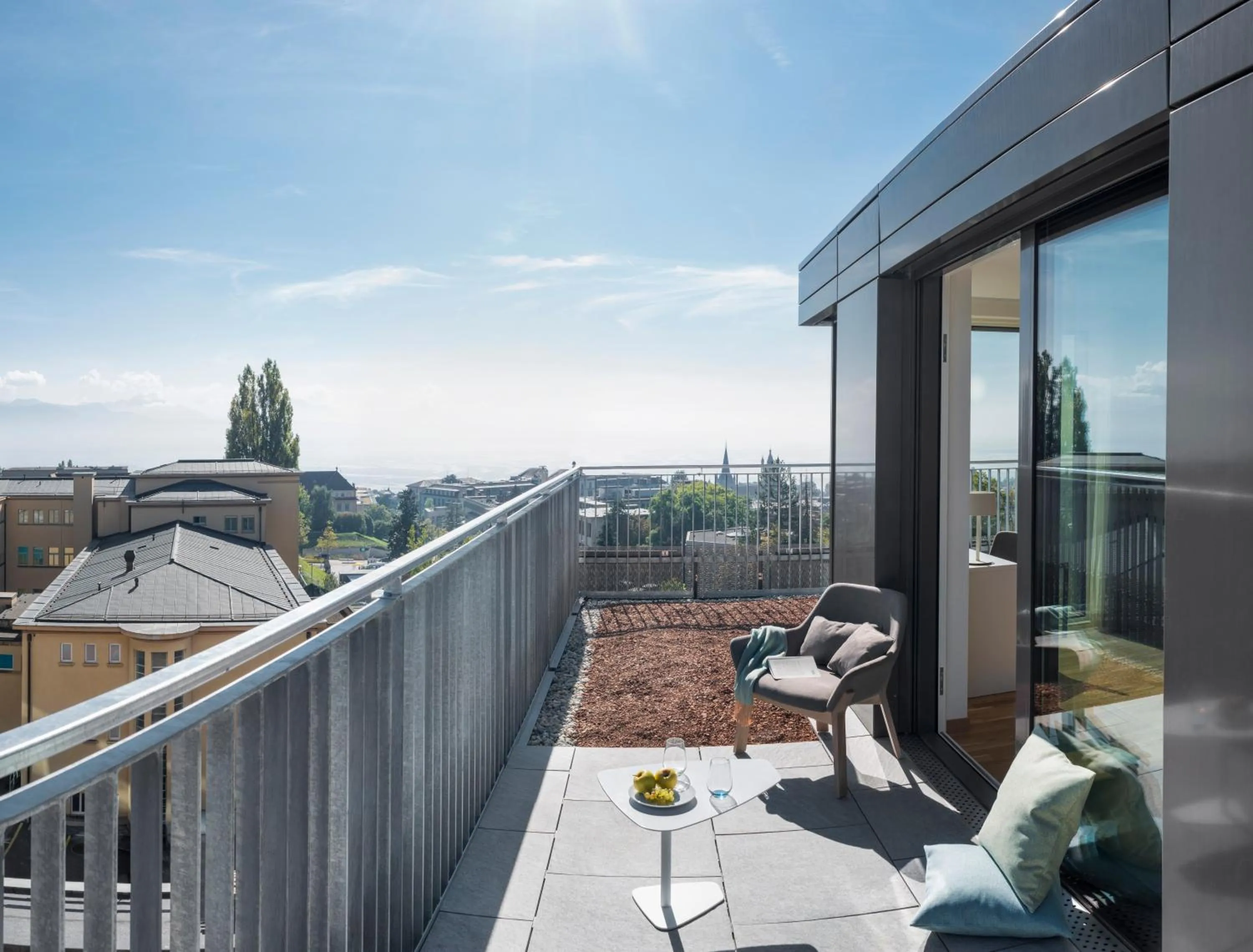 Balcony/Terrace in Hôtel des Patients