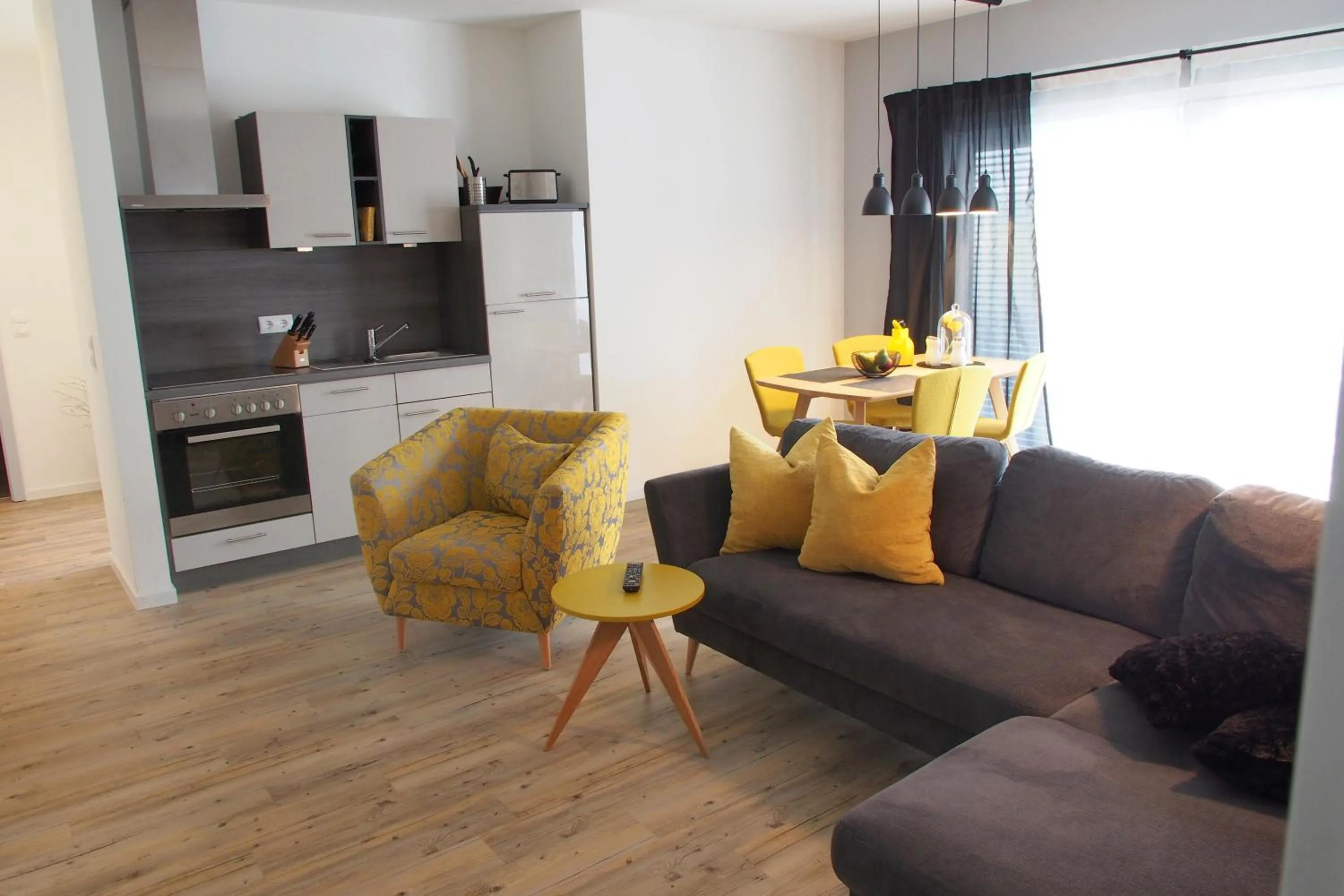 Kitchen or kitchenette in Apartments Bogner