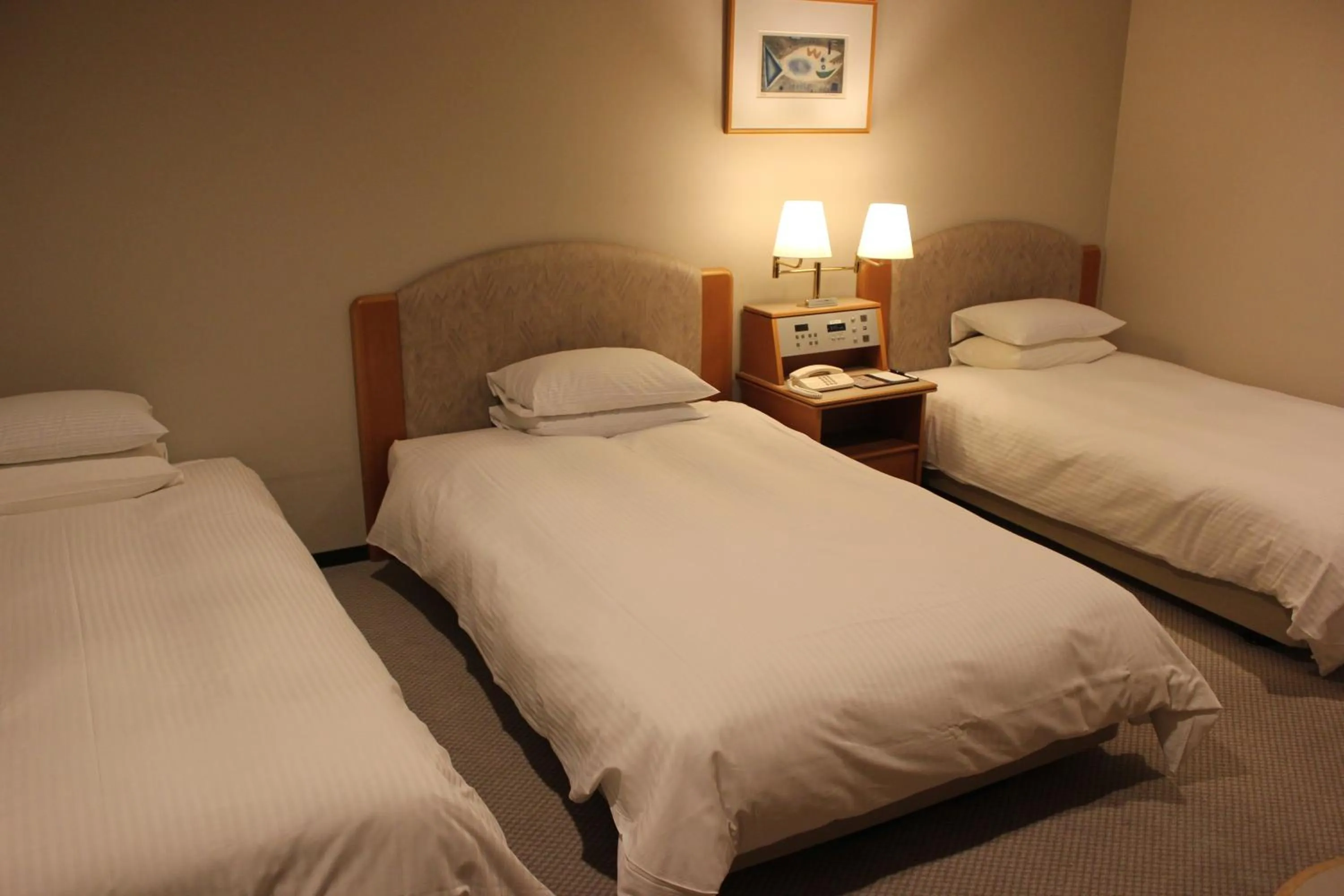Bed in Keihanna Plaza Hotel