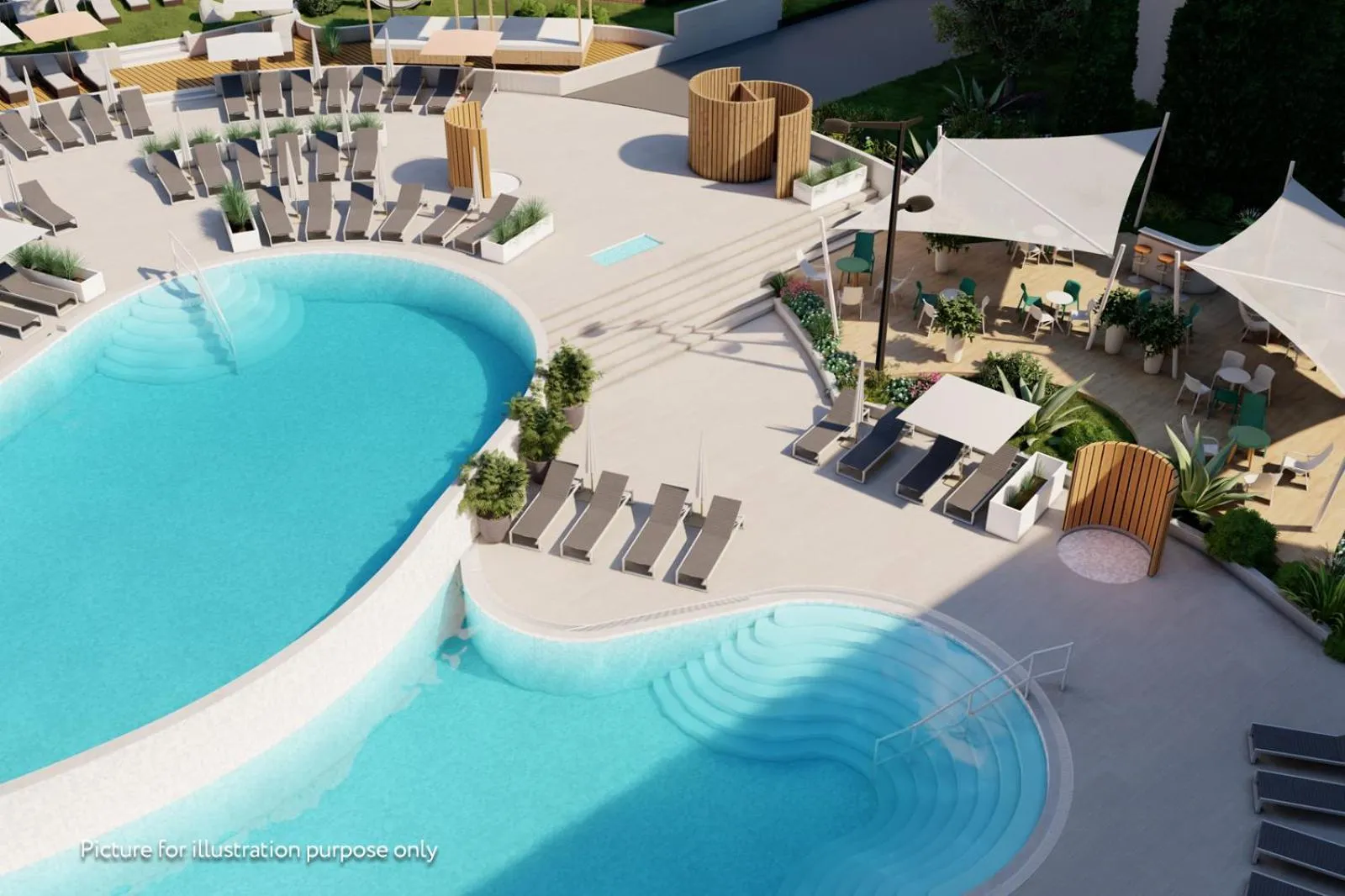 Pool view in Hotel Garden Istra Plava Laguna