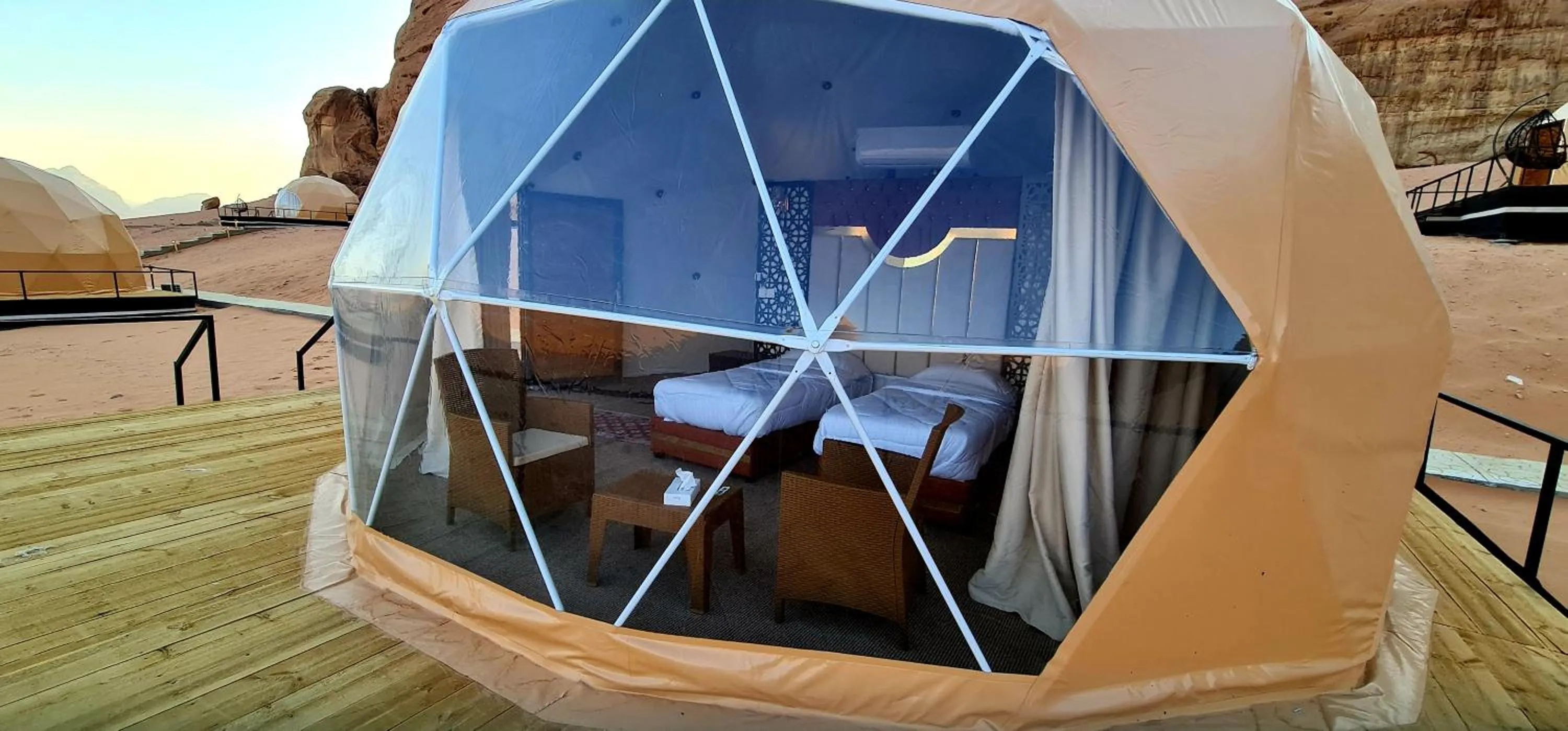 View (from property/room) in Hasan Zawaideh luxury camp 2