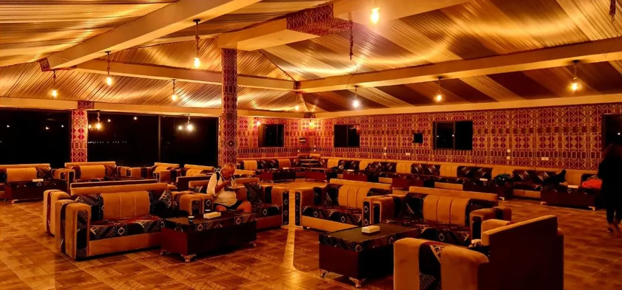 Seating area in Hasan Zawaideh luxury camp 2