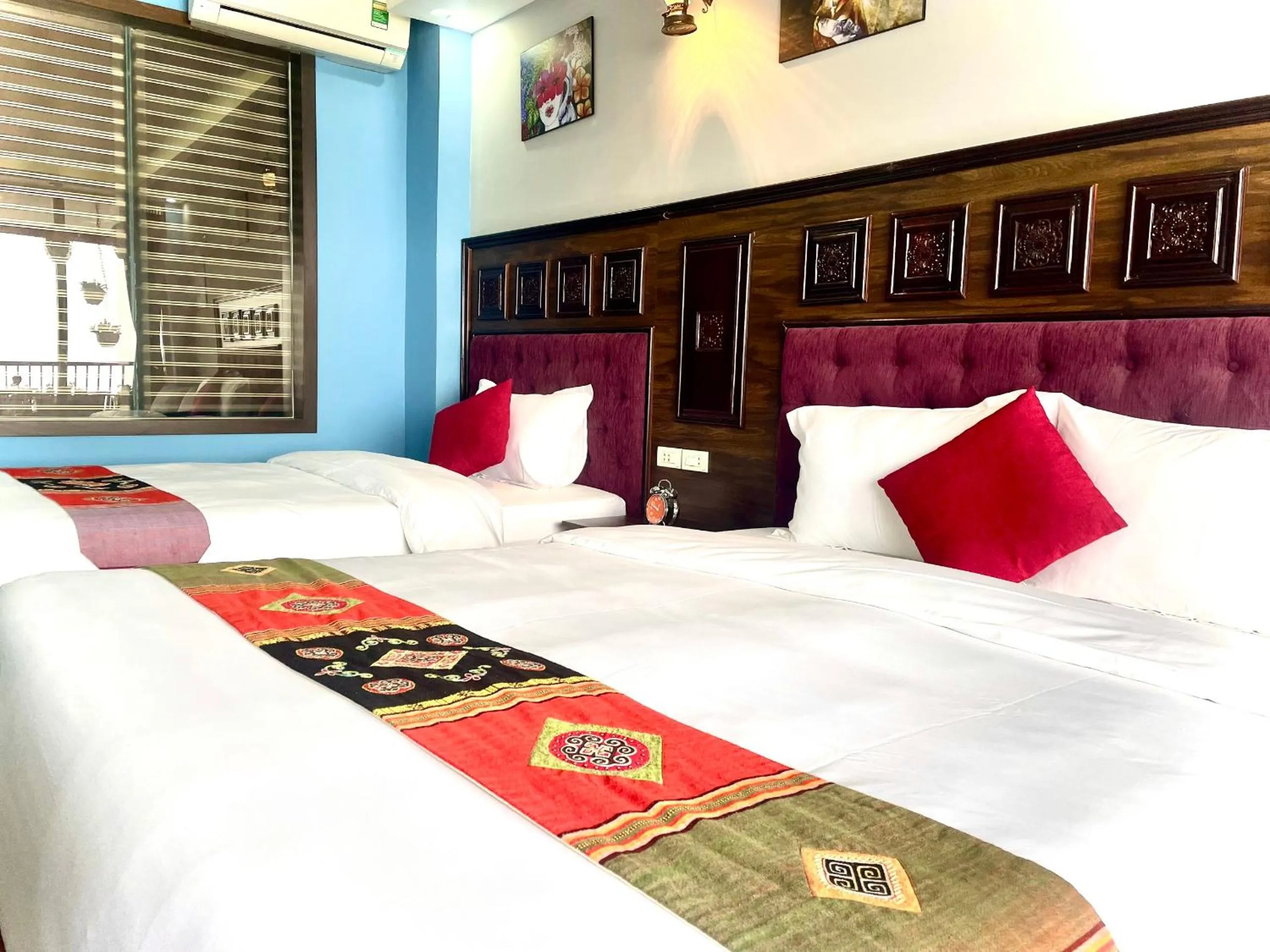 Bed in Sapa Hills Hotel