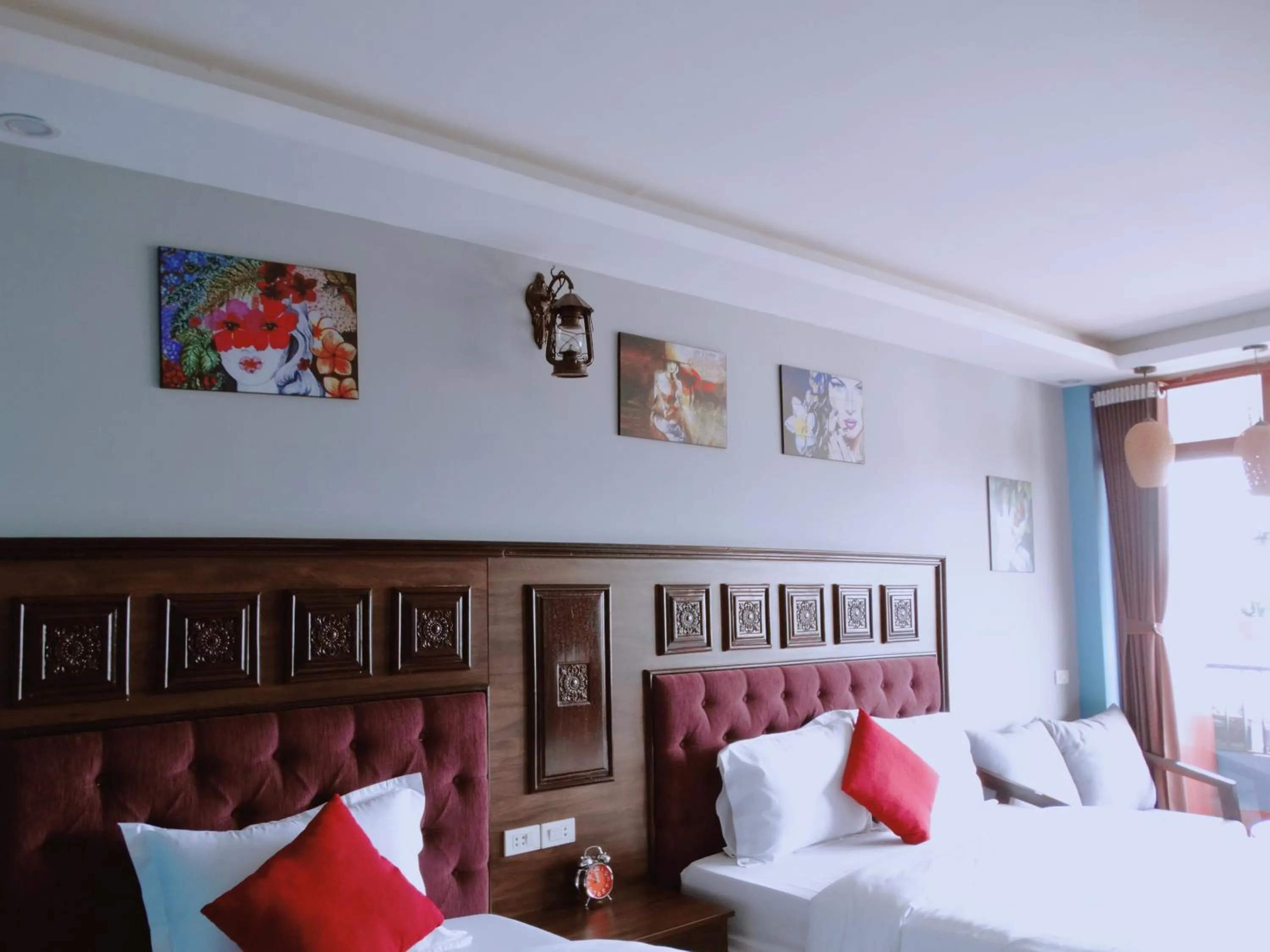 Decorative detail, Bed in Sapa Hills Hotel