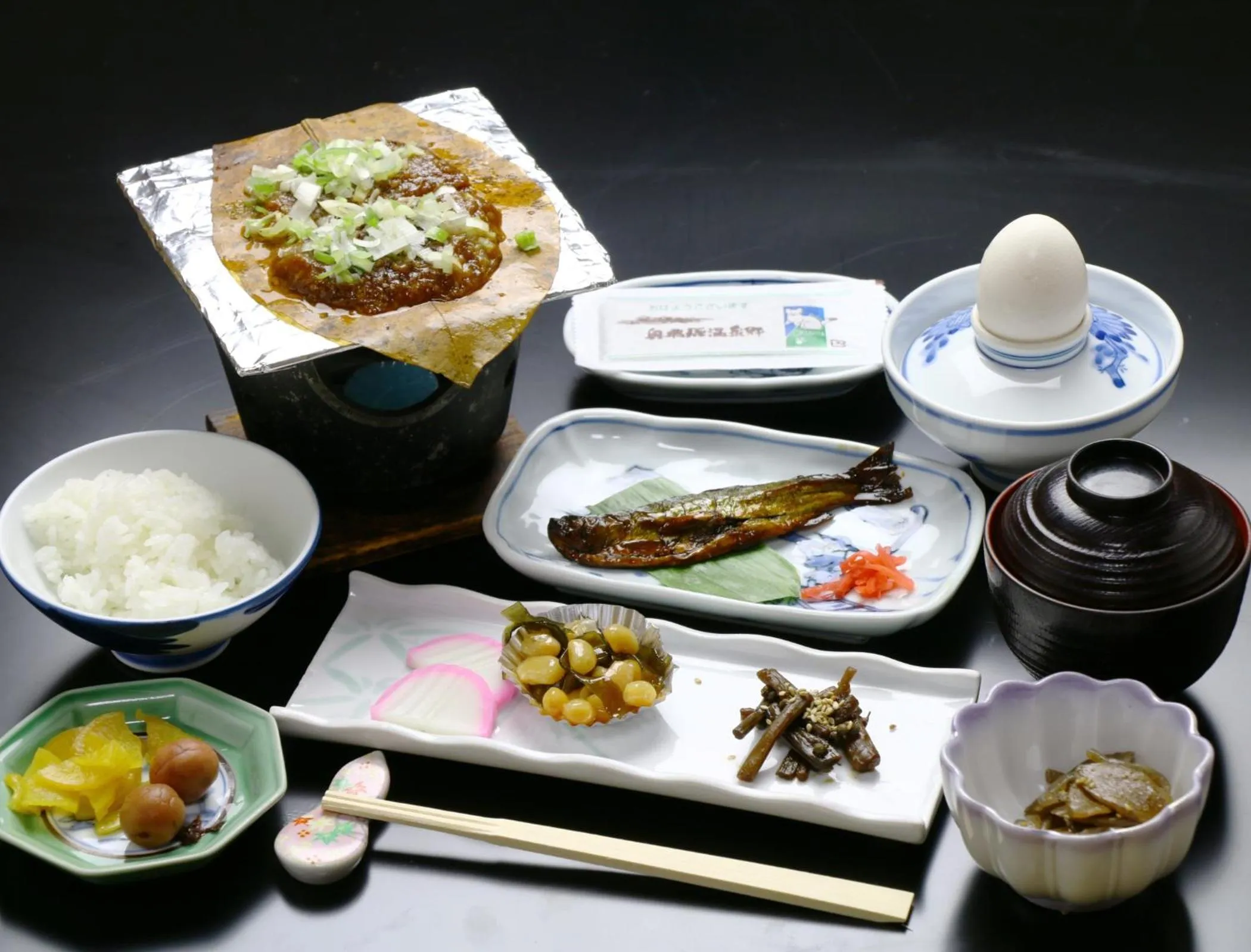 Asian breakfast in Miyamaso