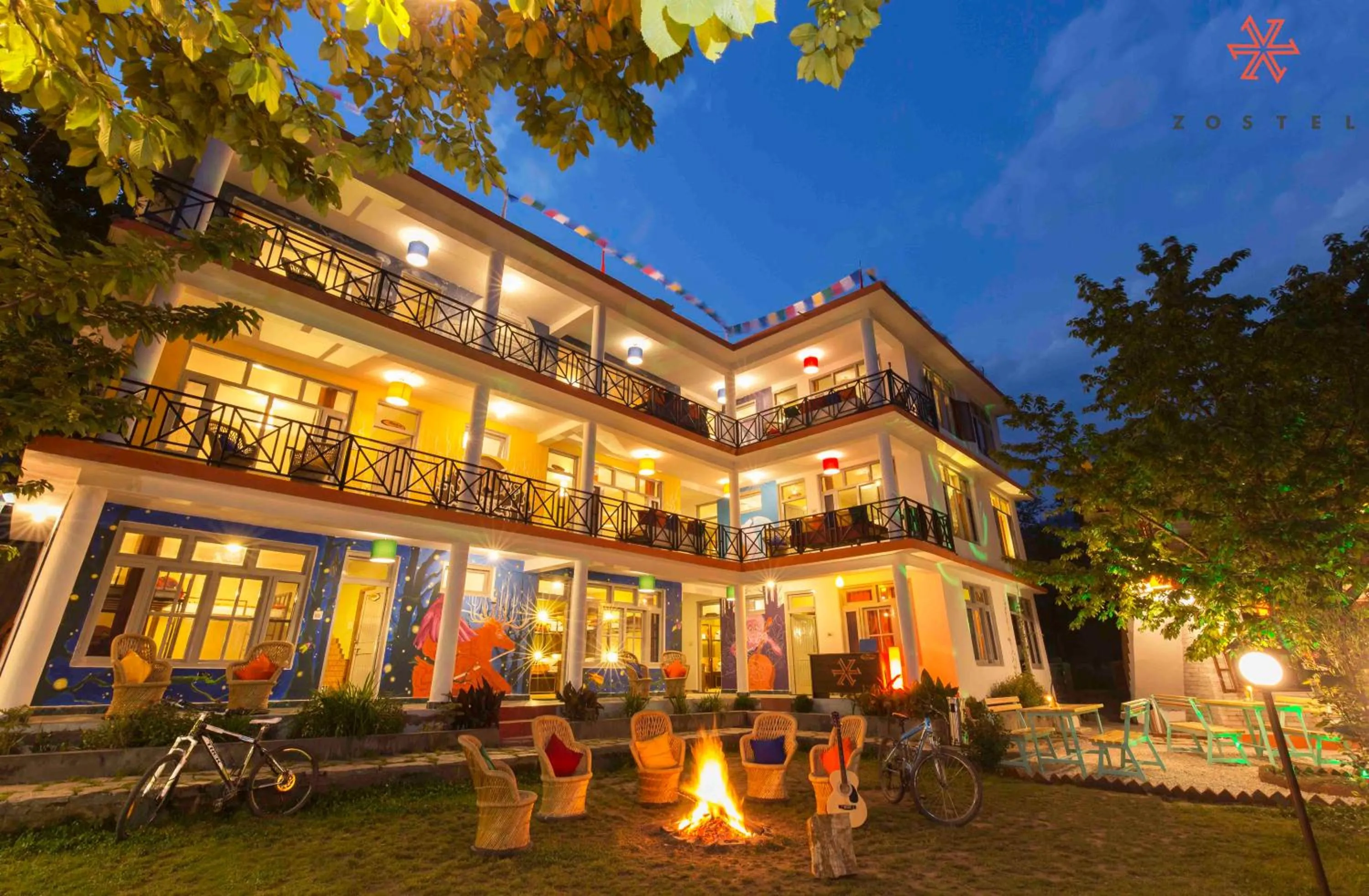 Property building in Zostel Old Manali