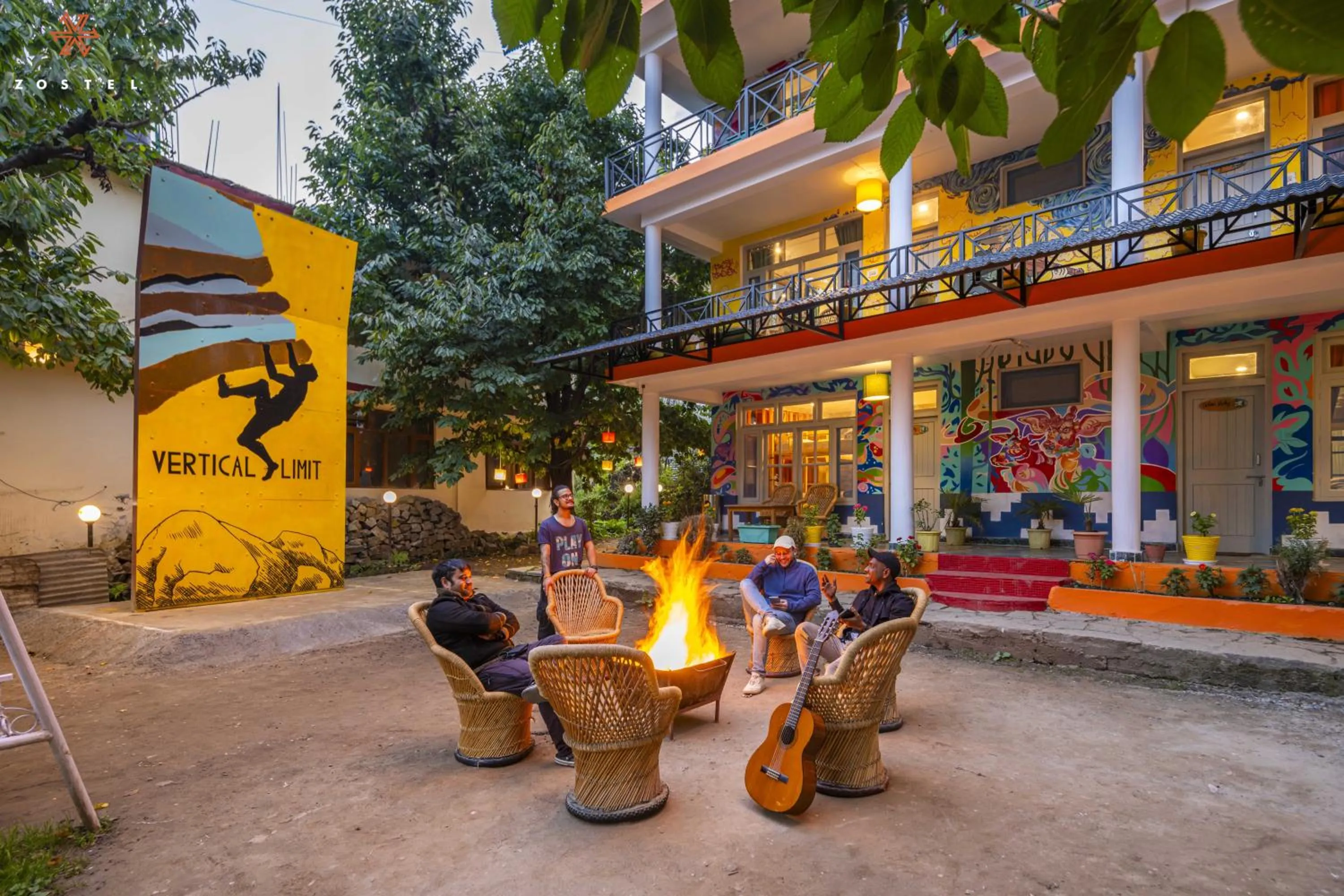 Property building in Zostel Old Manali