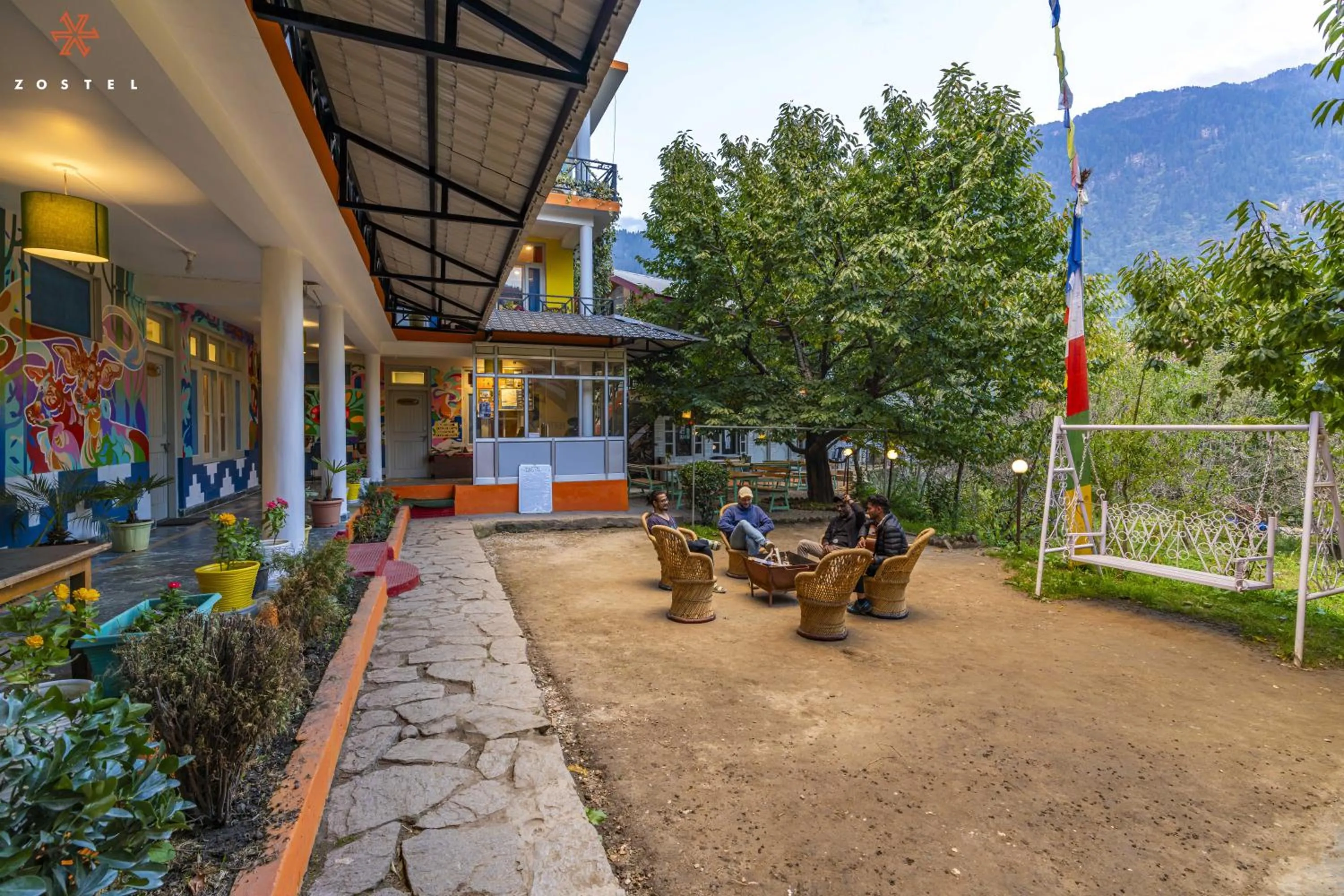Property building in Zostel Old Manali