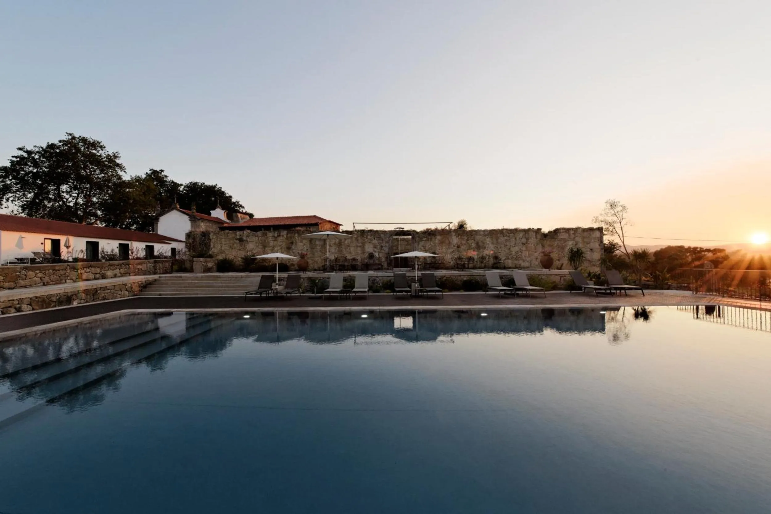 Pool view in Hotel Paço de Vitorino