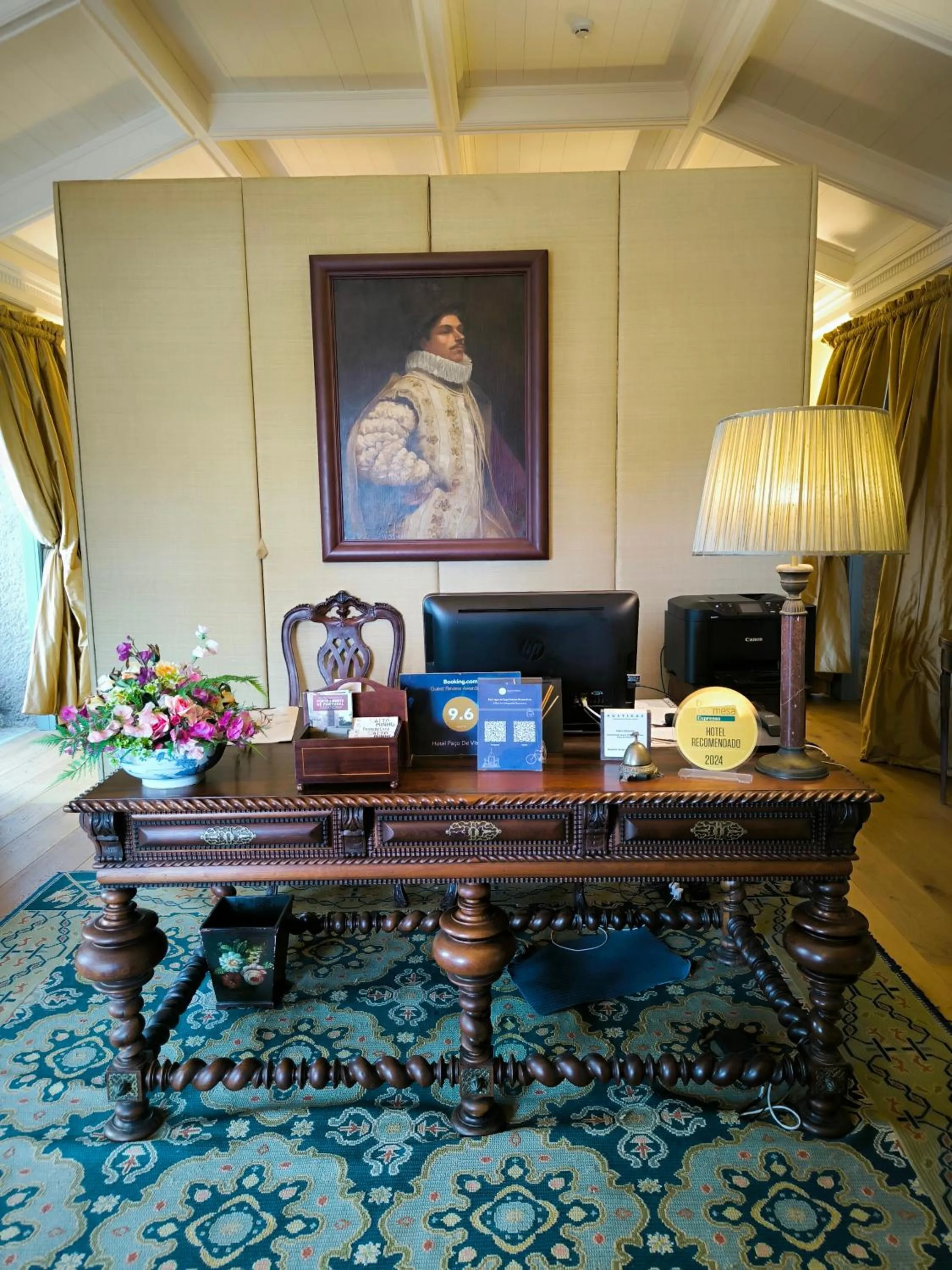 Lobby or reception in Hotel Paço de Vitorino