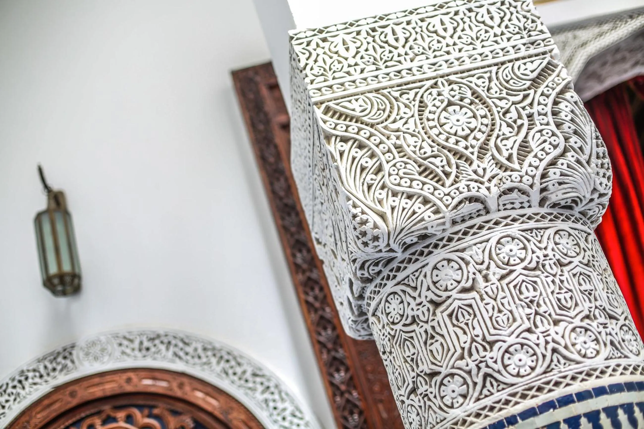 Decorative detail in Palais Nazha Fes - Luxury Lodging