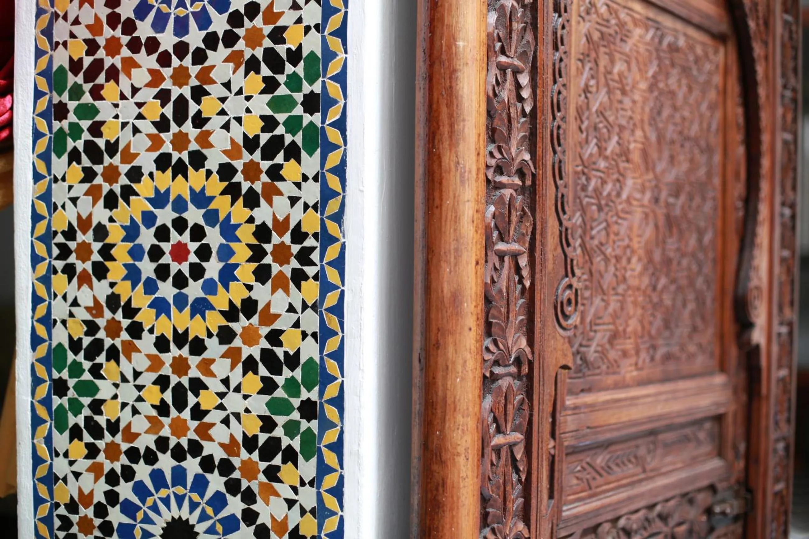 Decorative detail in Palais Nazha Fes - Luxury Lodging