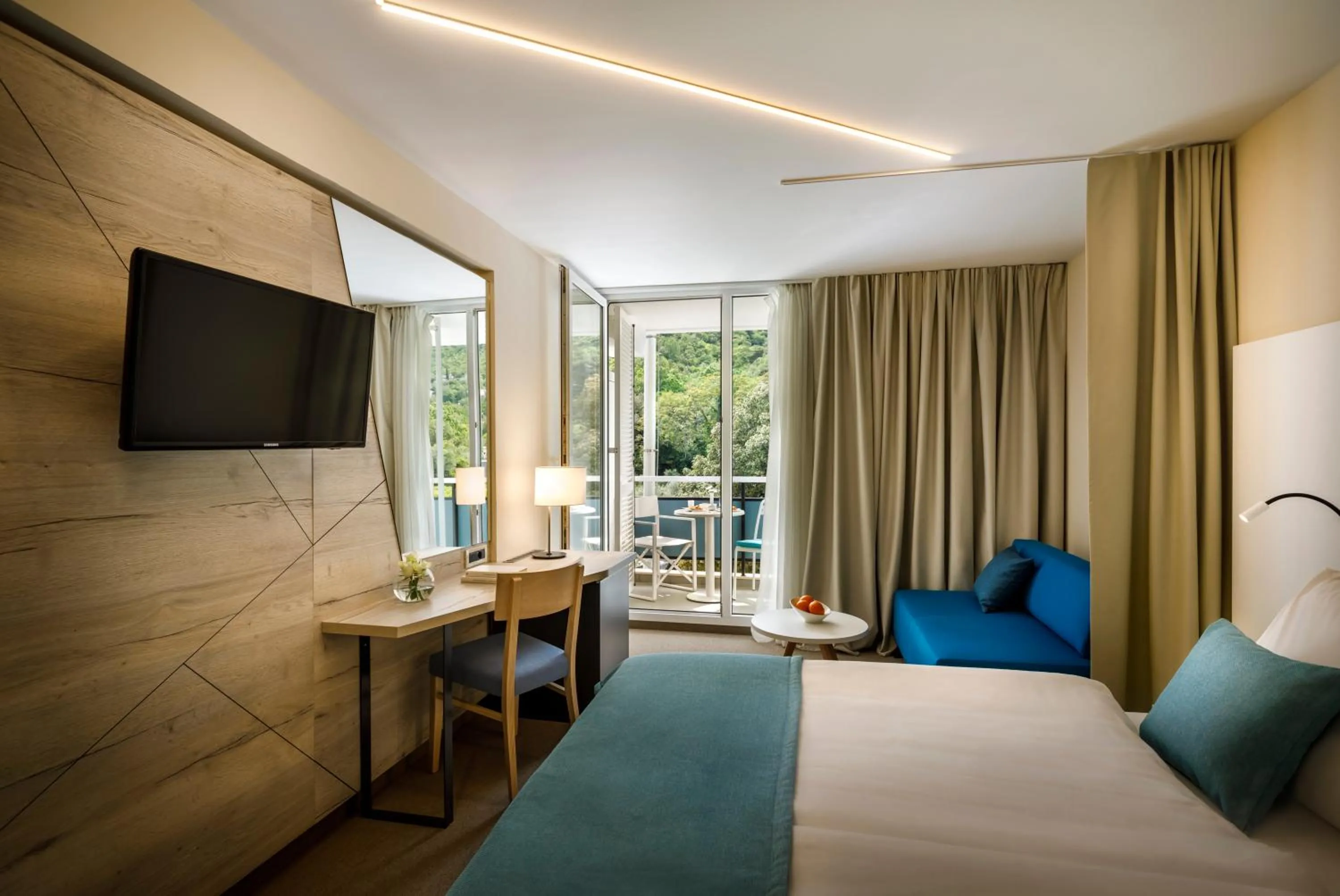 Bedroom, Bed in Hotel Marina - by Liburnia Hotels & Villas