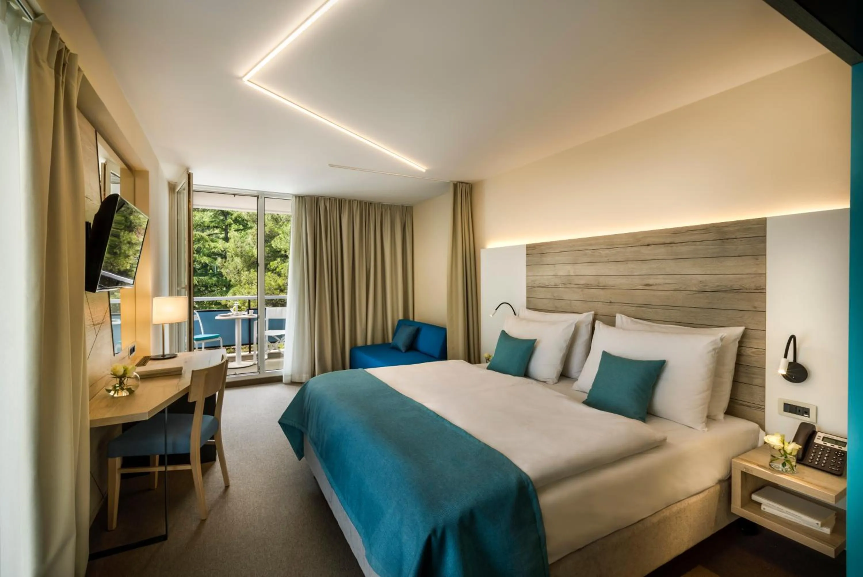 Bedroom, Bed in Hotel Marina - by Liburnia Hotels & Villas