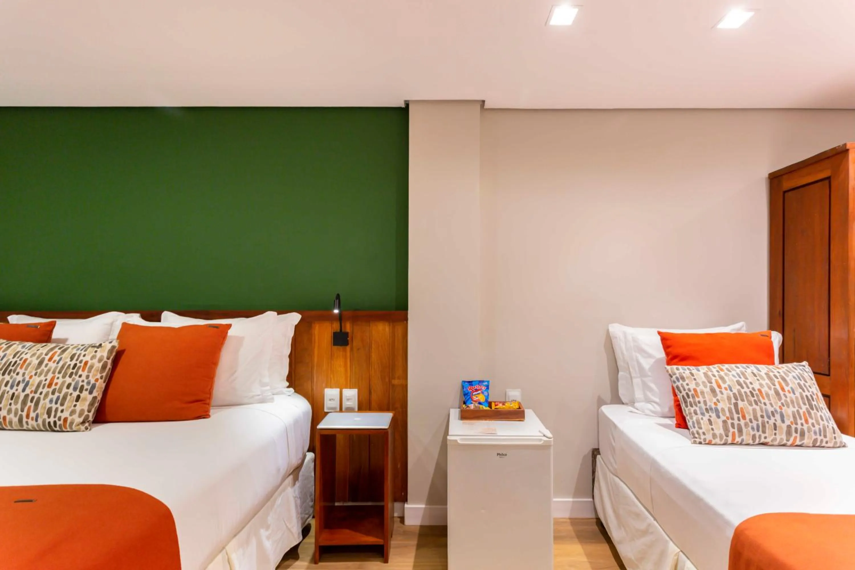 Bed in Pousada Bahia Tambor