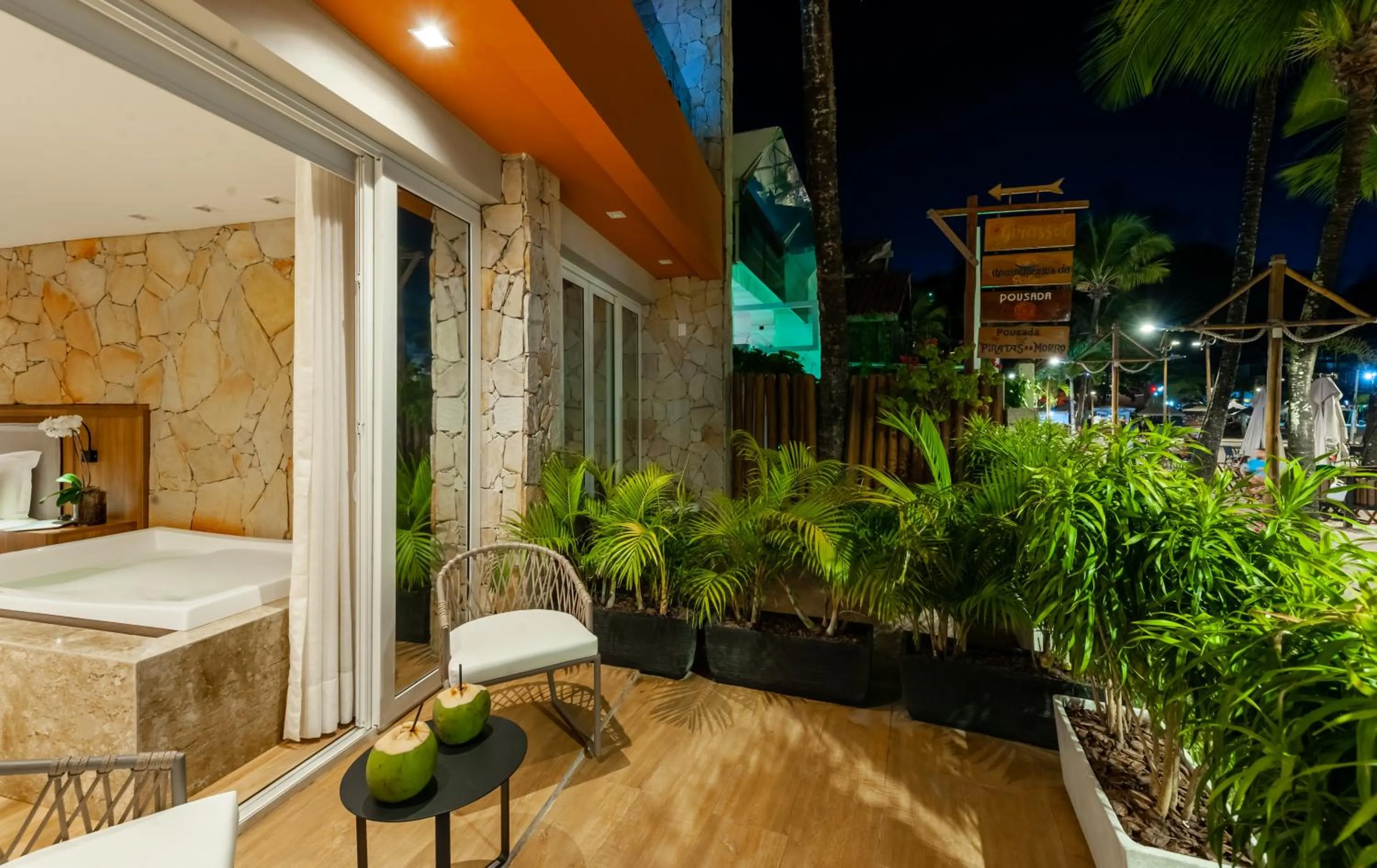 Patio in Pousada Bahia Tambor