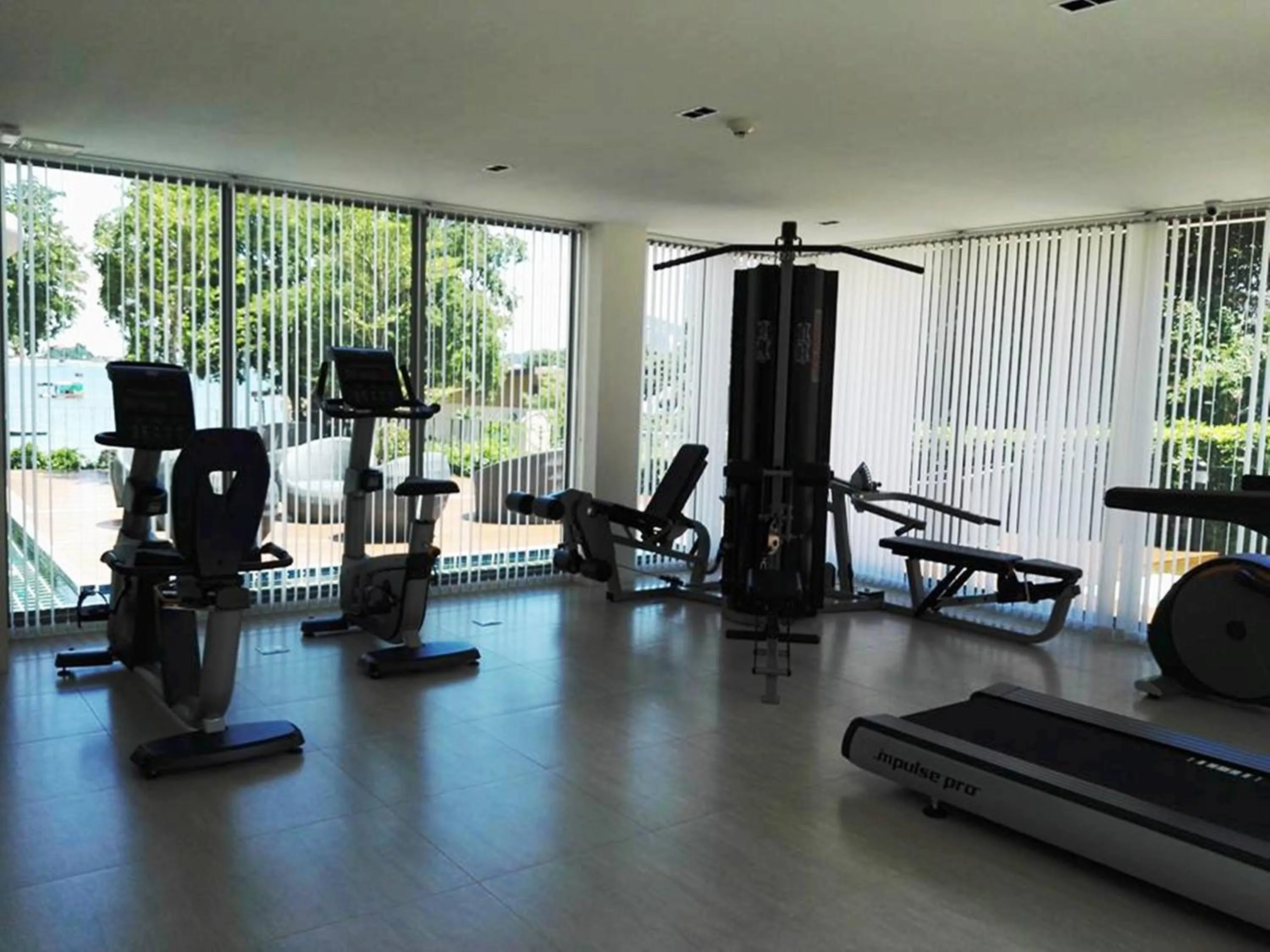 Fitness centre/facilities in Sonrisa Srirachaที่พักติดทะเล