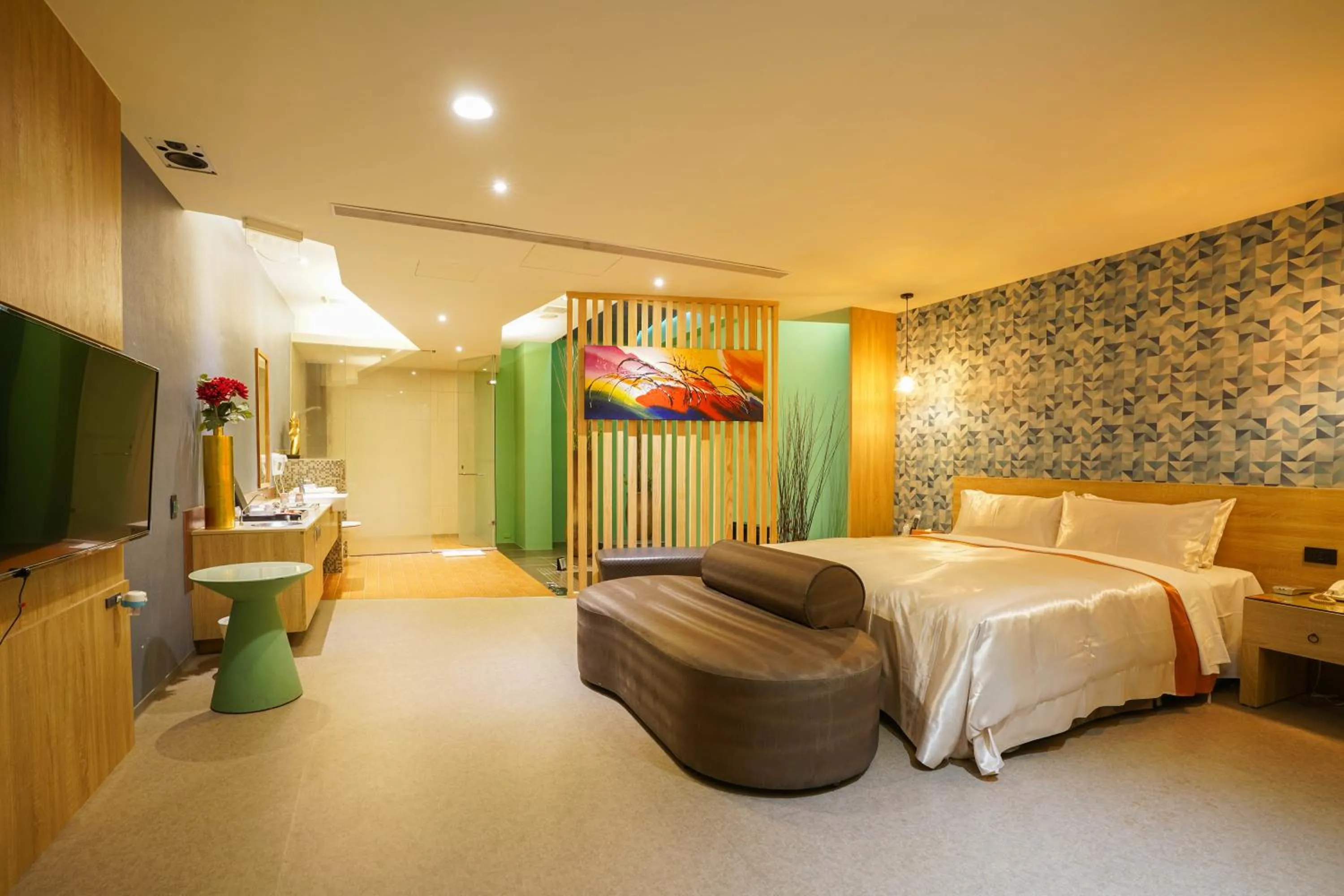 Bed in Moonlight Motel