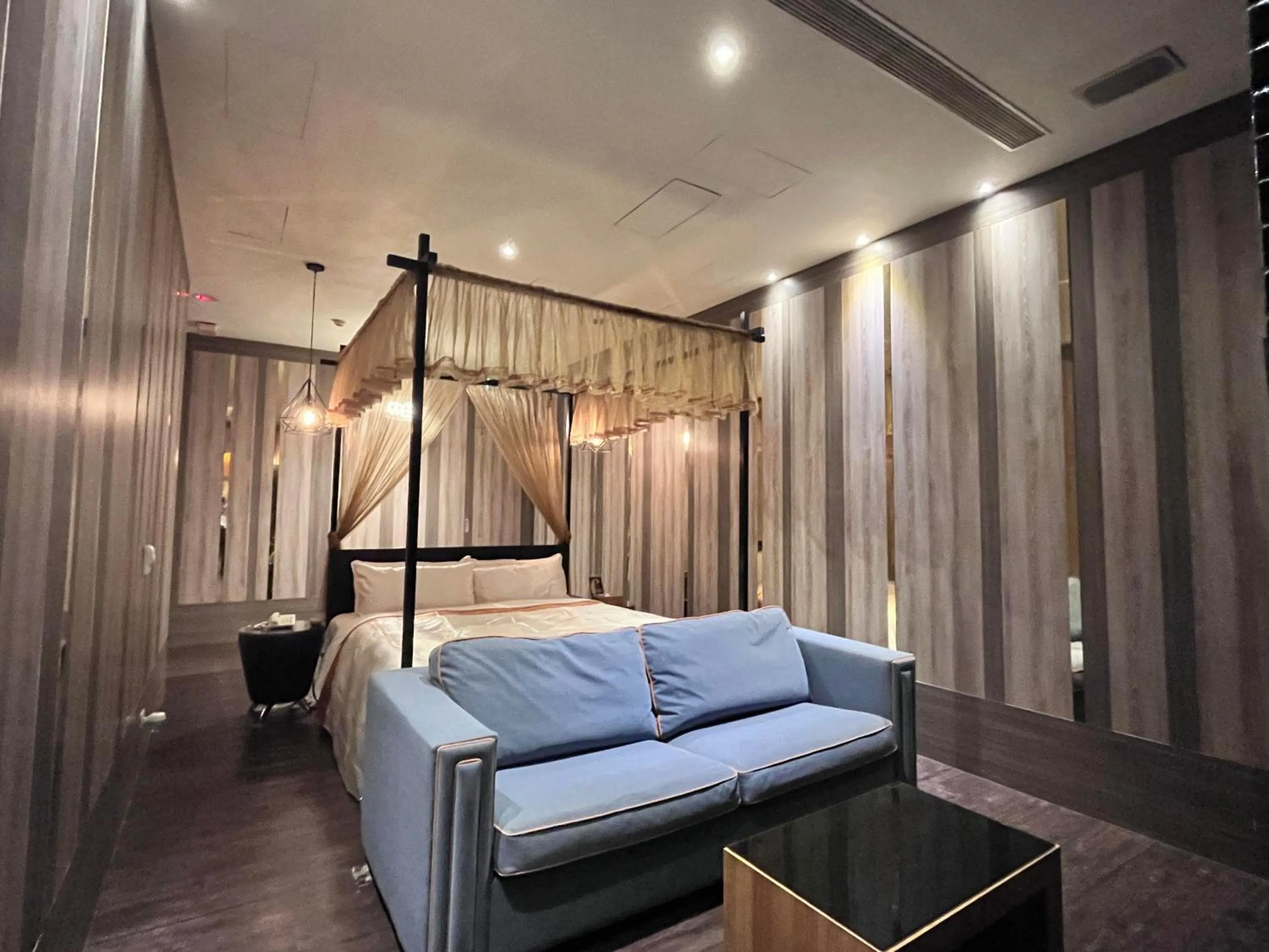 Bed in Moonlight Motel