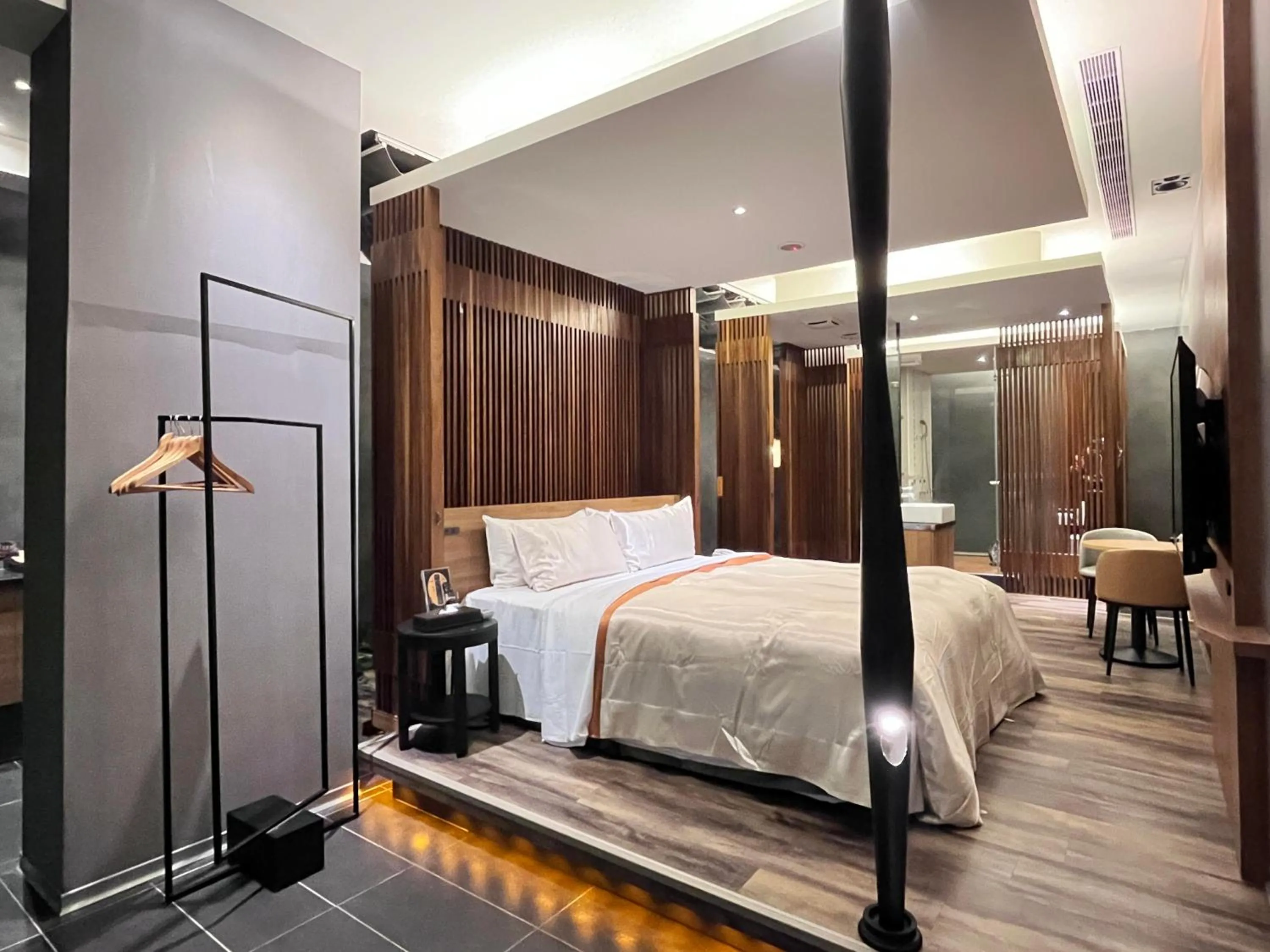 Bed in Moonlight Motel