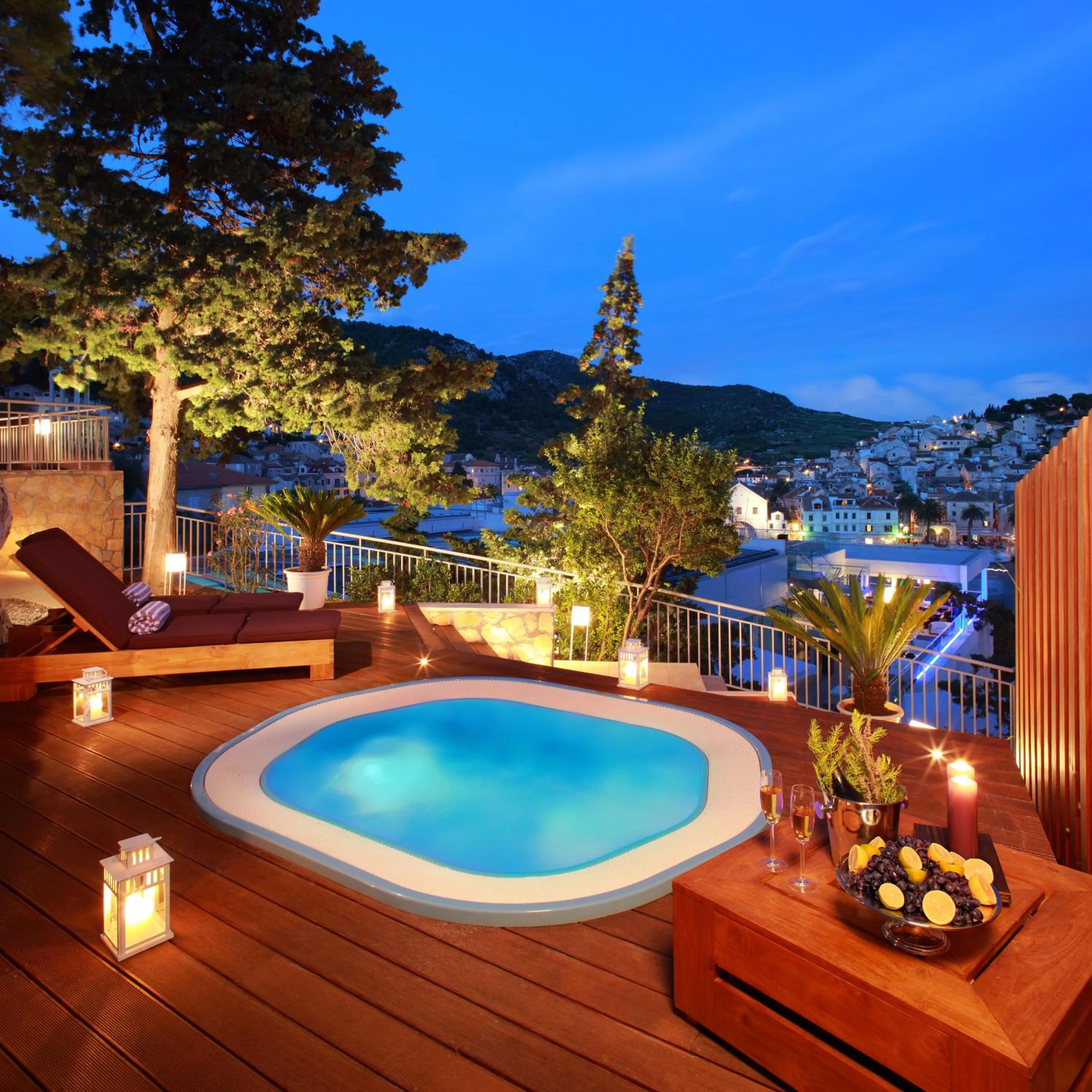 Hot Spring Bath in Adriana Hvar Spa Hotel