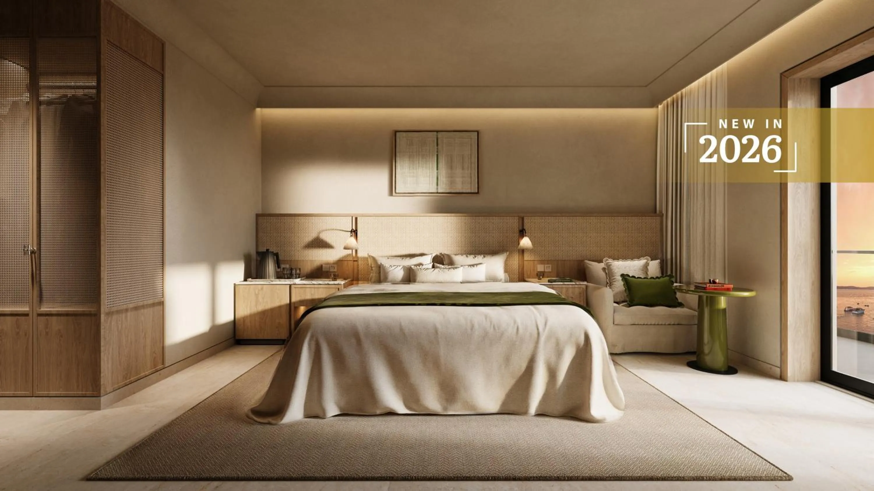 View (from property/room), Bed in Sirena Resort Hvar - NEW IN 2026