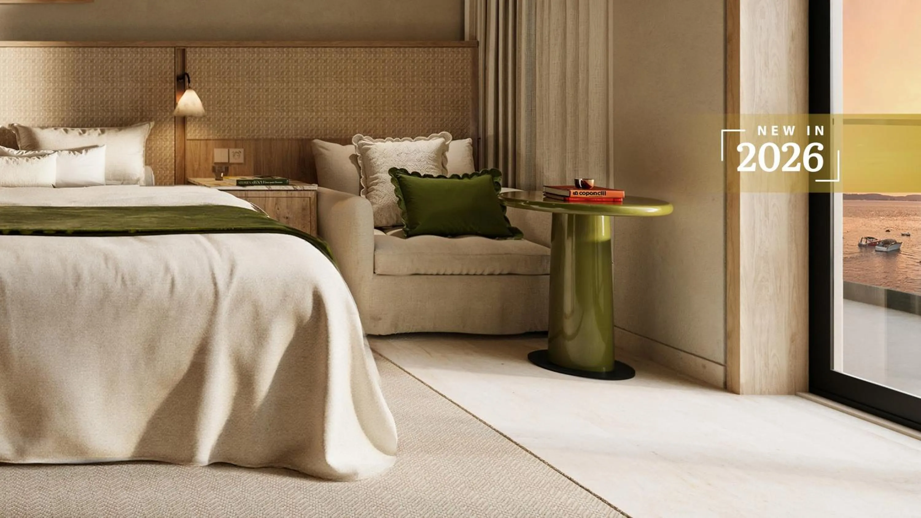 Balcony/Terrace, Bed in Sirena Resort Hvar - NEW IN 2026