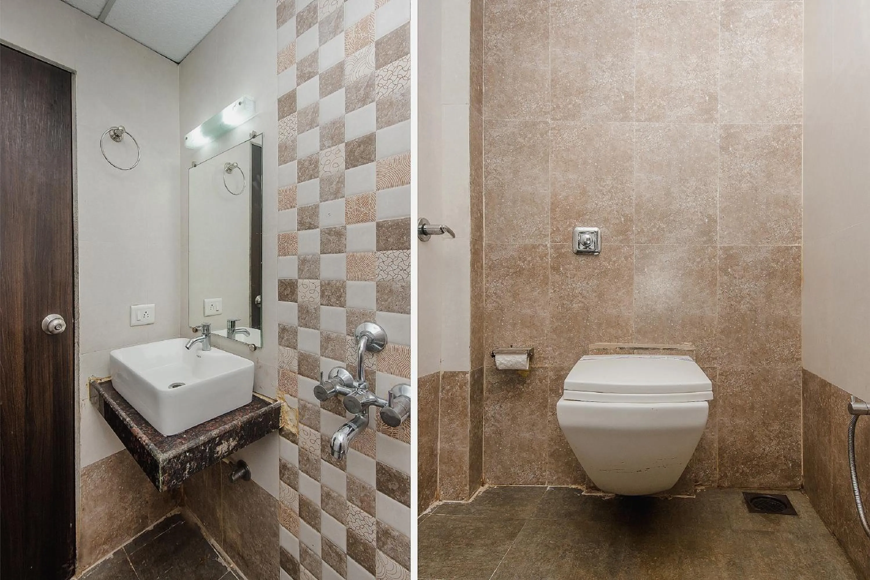 Bathroom in Hotel O Alfa Grand Near Chhatrapati Shivaji International Airport