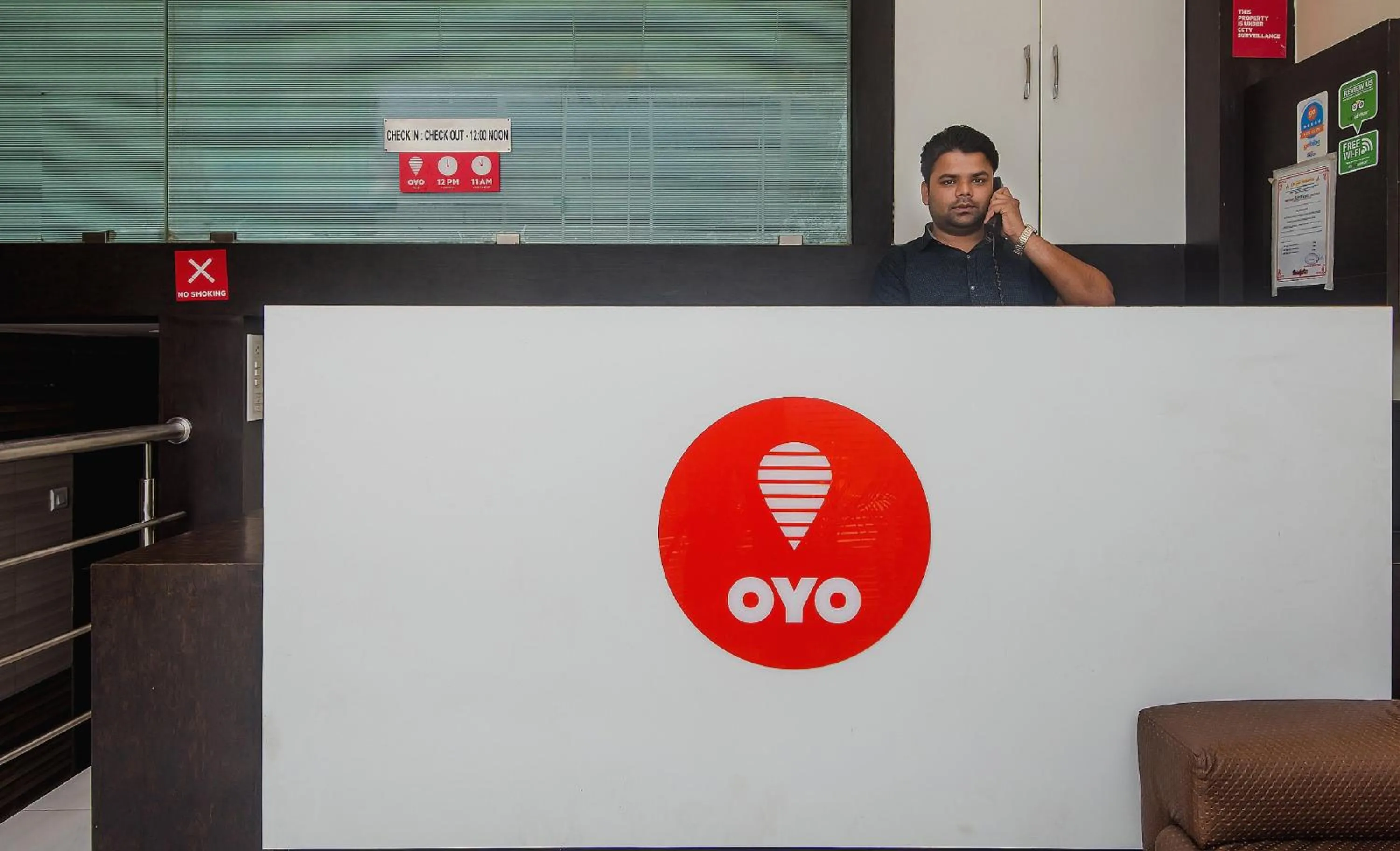 Lobby or reception in Hotel O Alfa Grand Near Chhatrapati Shivaji International Airport