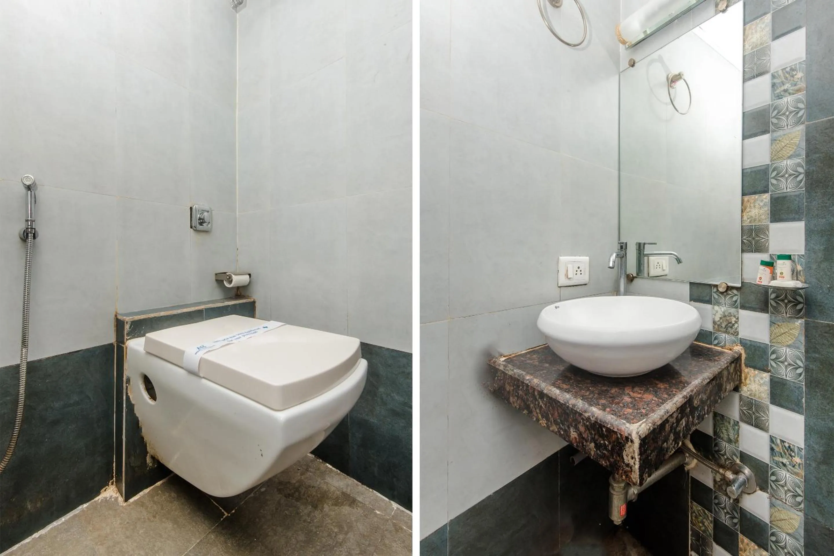 Bathroom in Hotel O Alfa Grand Near Chhatrapati Shivaji International Airport