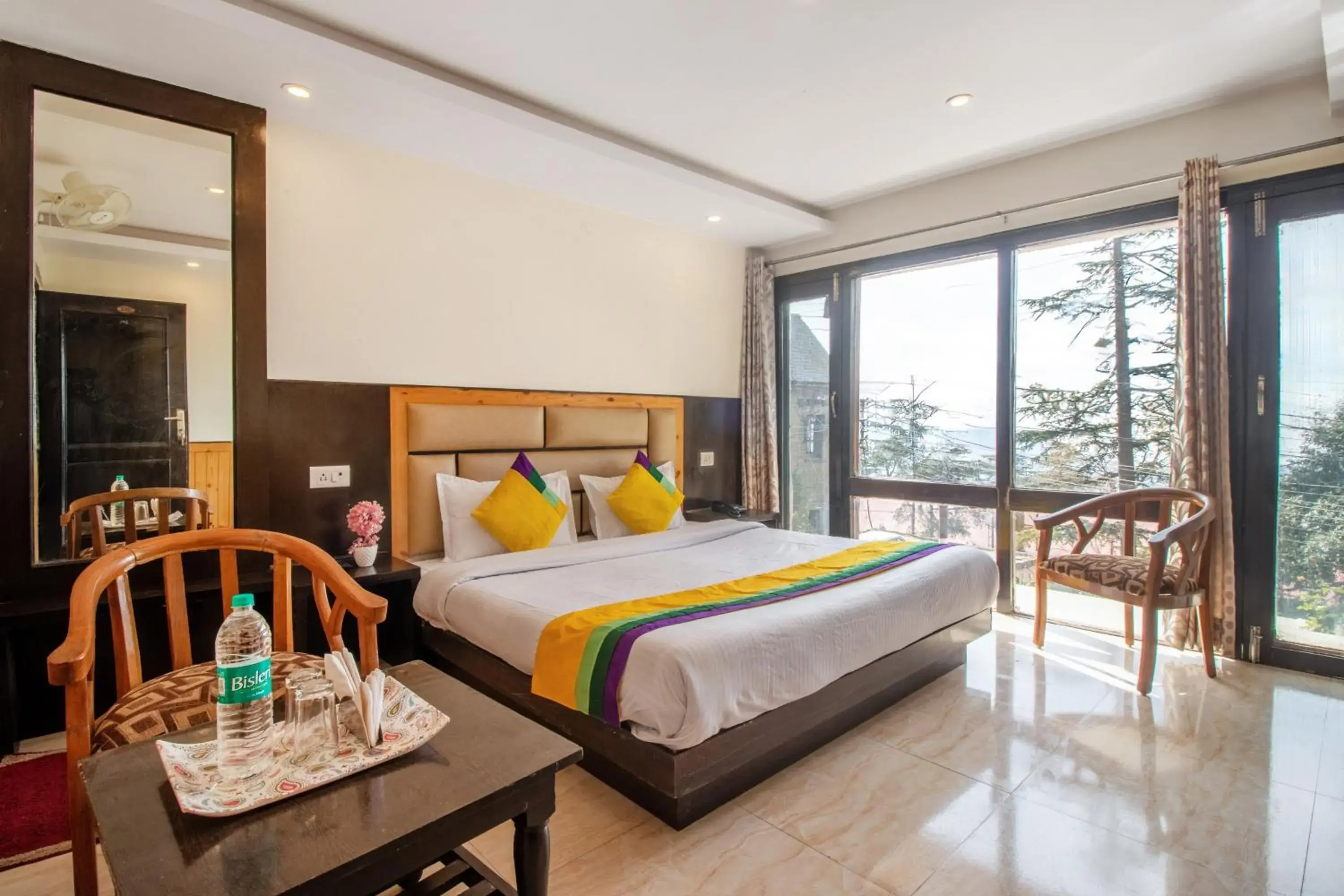 Standard Double Room With Forest View in Itsy Hotels Avantika With Forest View Standard Double Room With Forest View in Itsy Hotels Avantika With Forest View