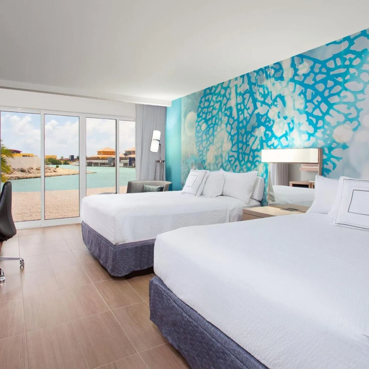 Bed in Courtyard by Marriott Bonaire Dive Resort