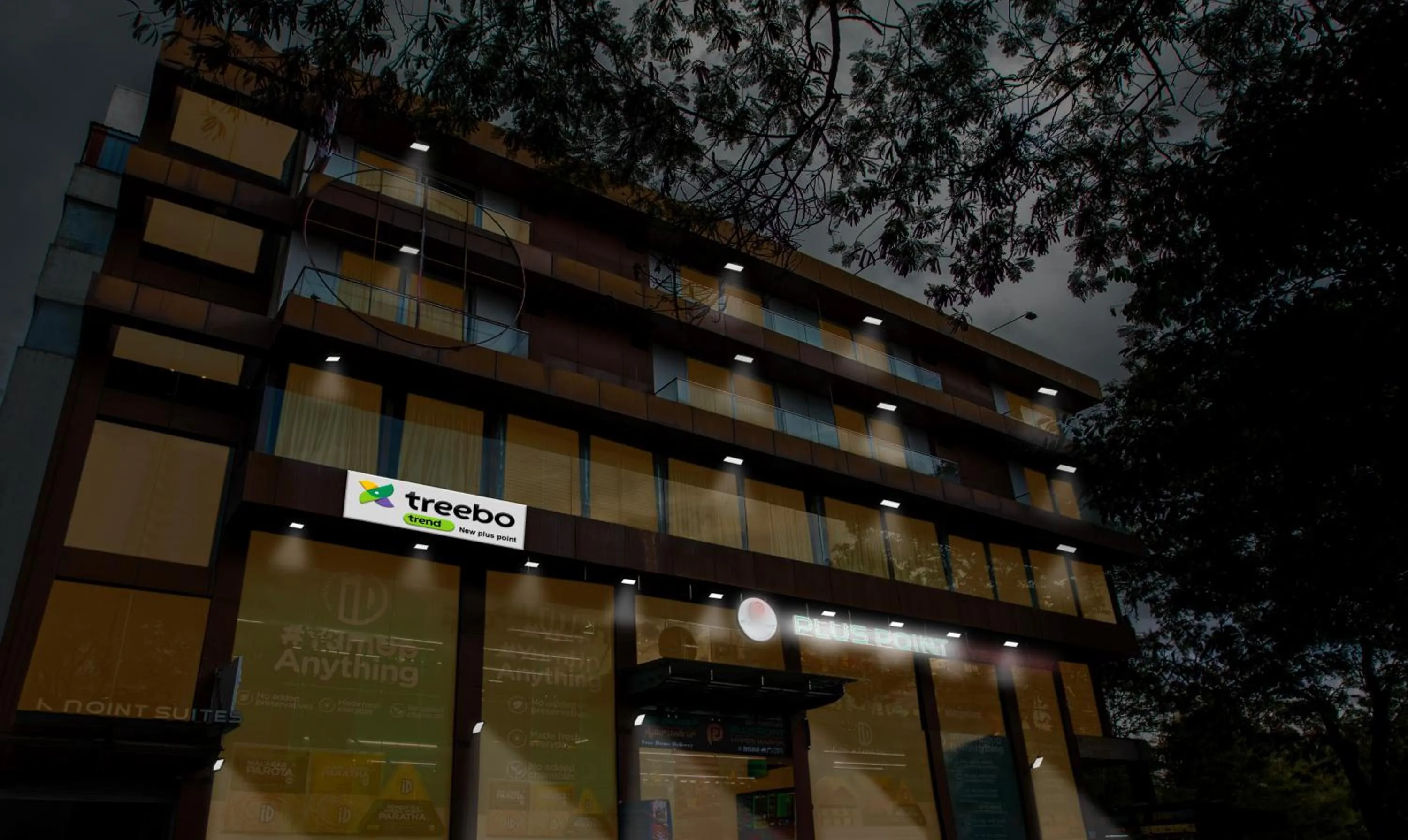 Facade/entrance in Treebo New Plus Point