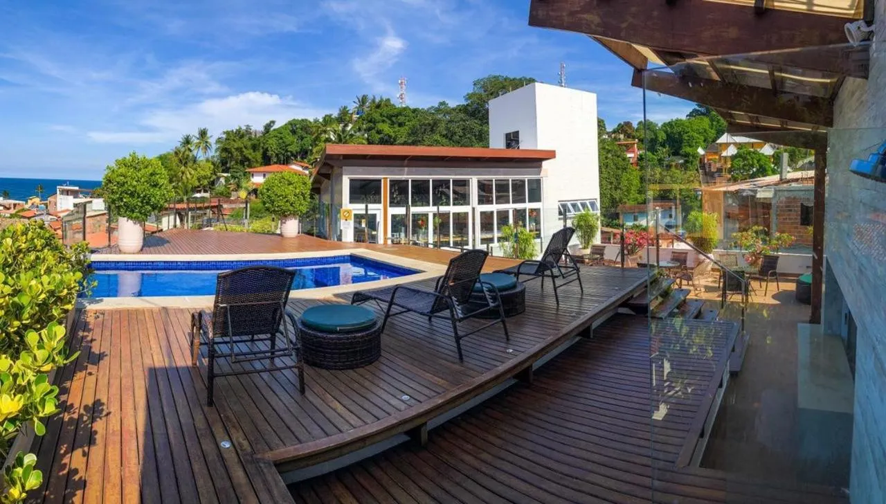 Pool view in Cristal Pousada