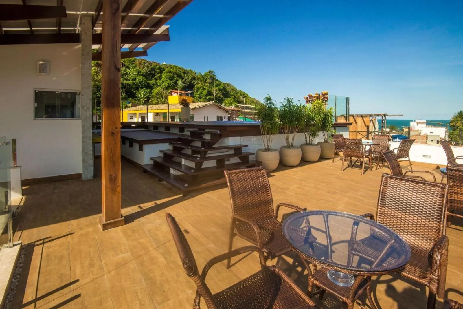 Pool view in Cristal Pousada