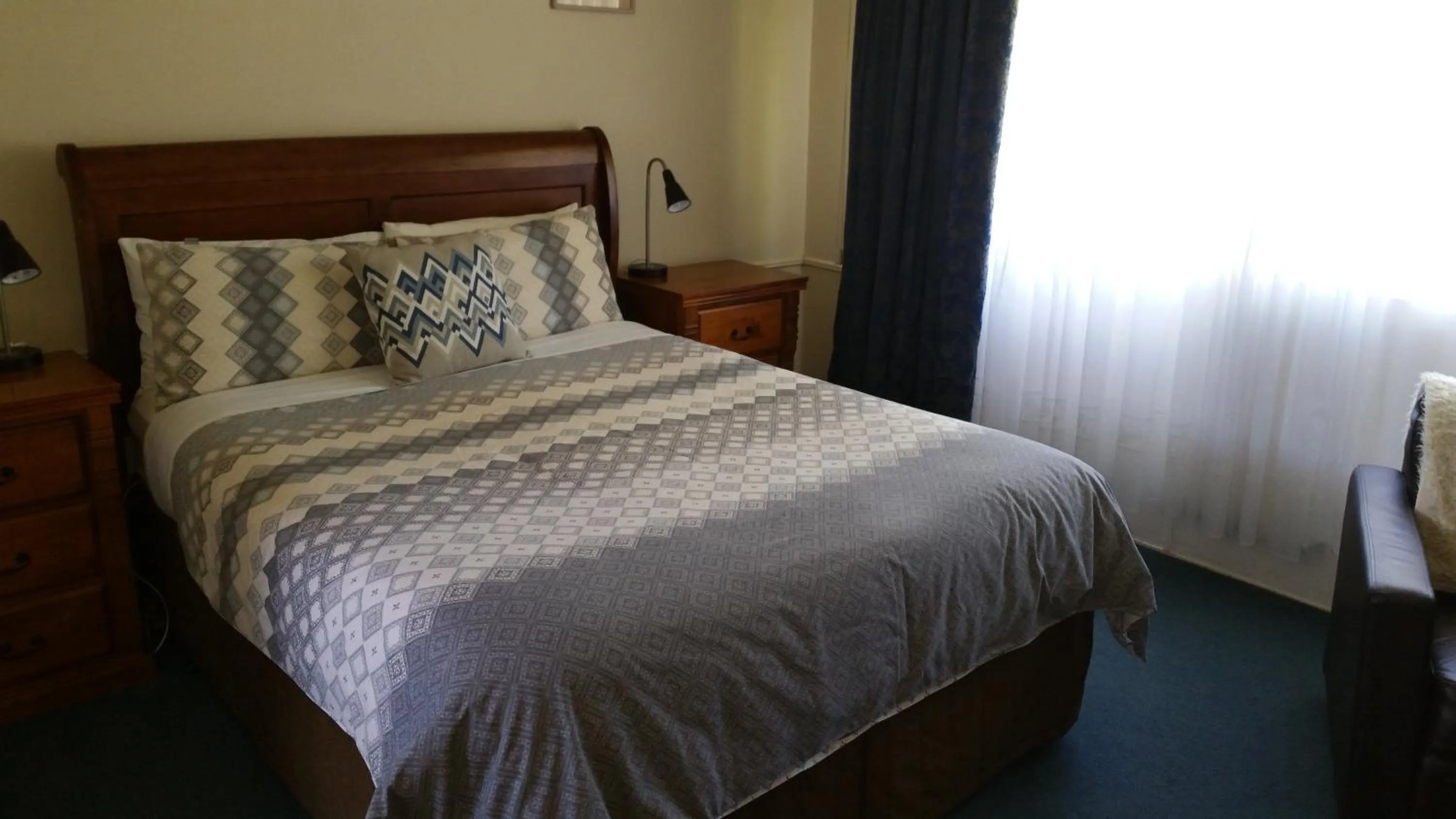 Bed in Kaniva Midway Motel