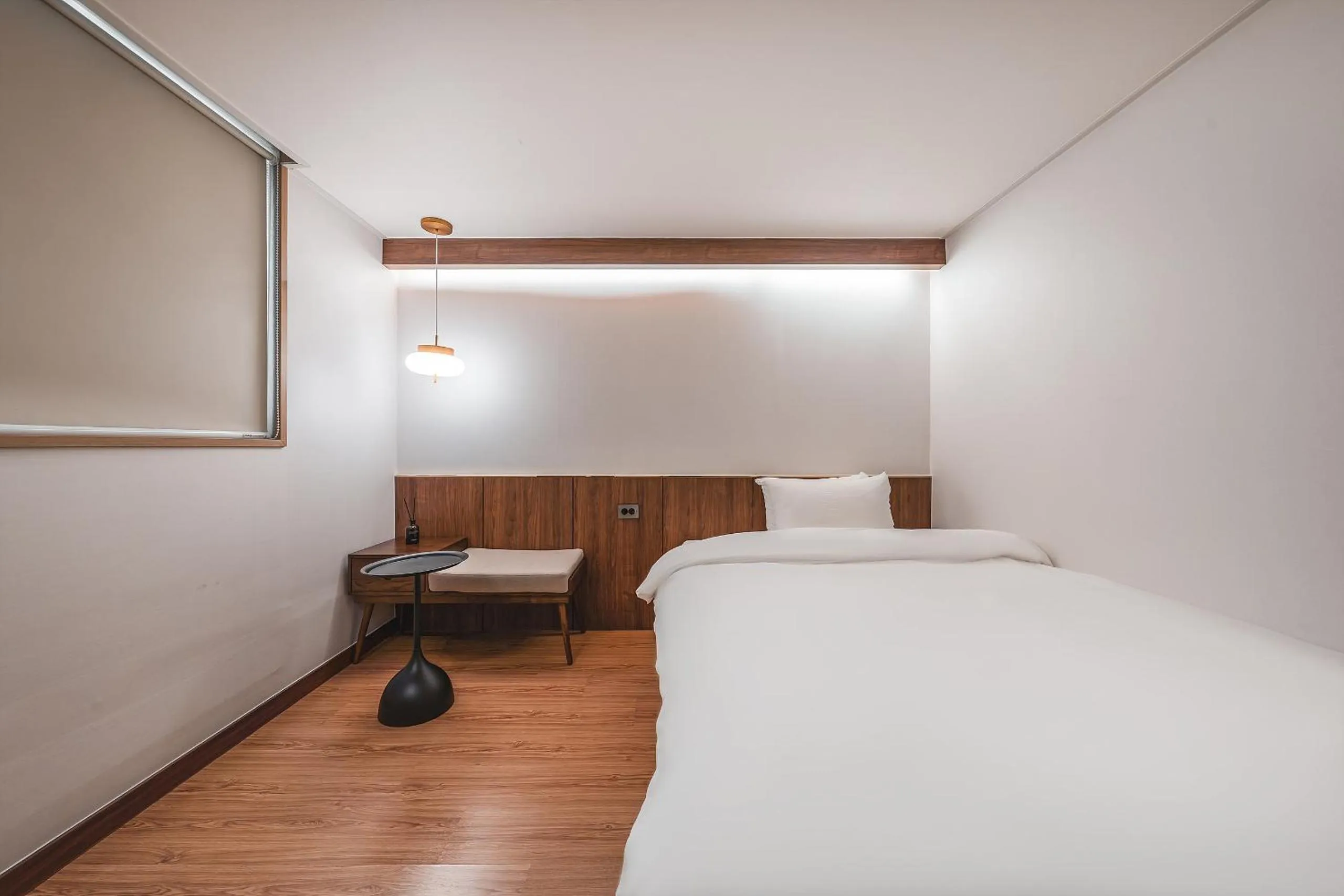 Bed in Gyeongju Hotel Gonggan