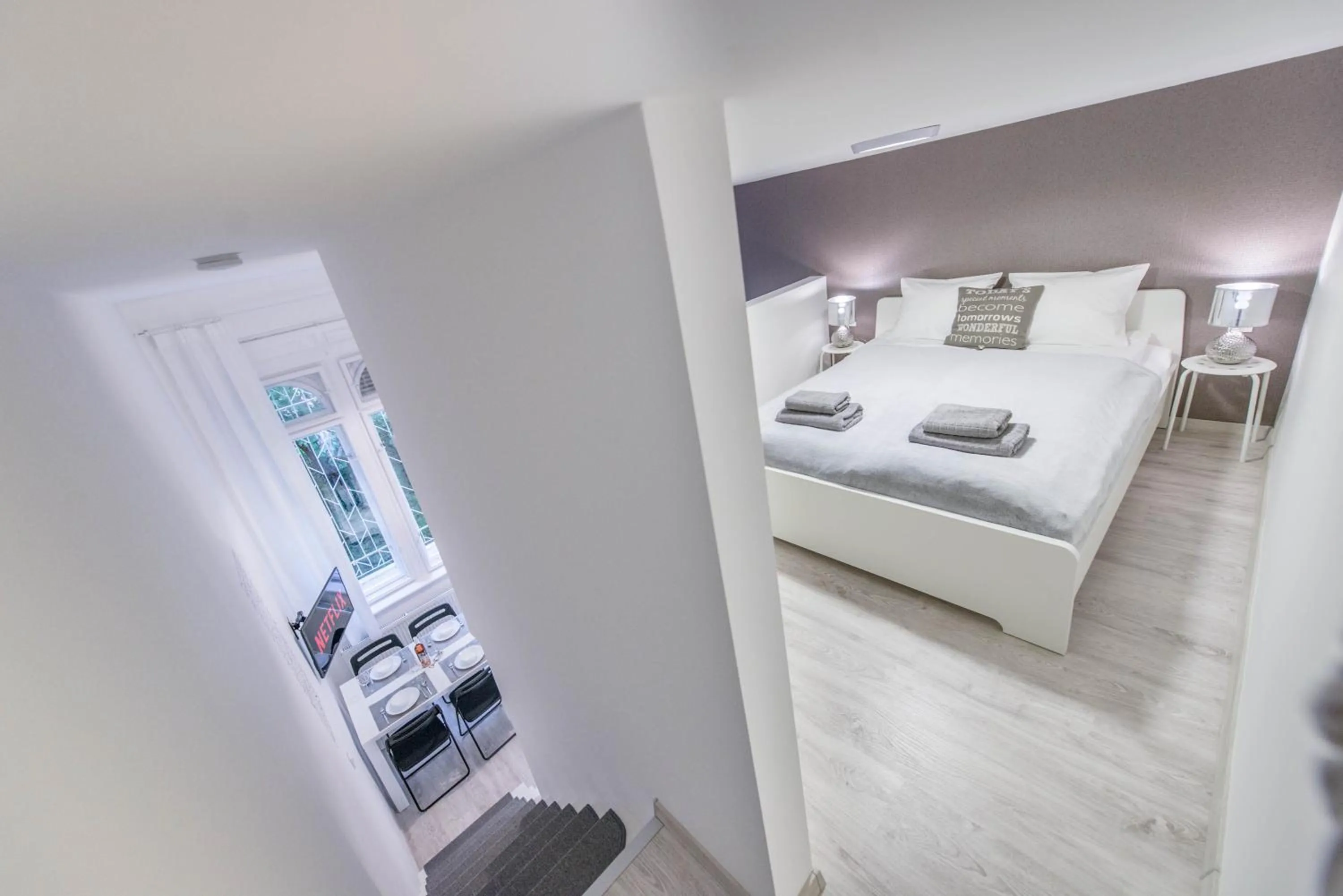 Bedroom, Bed in happy home JOY