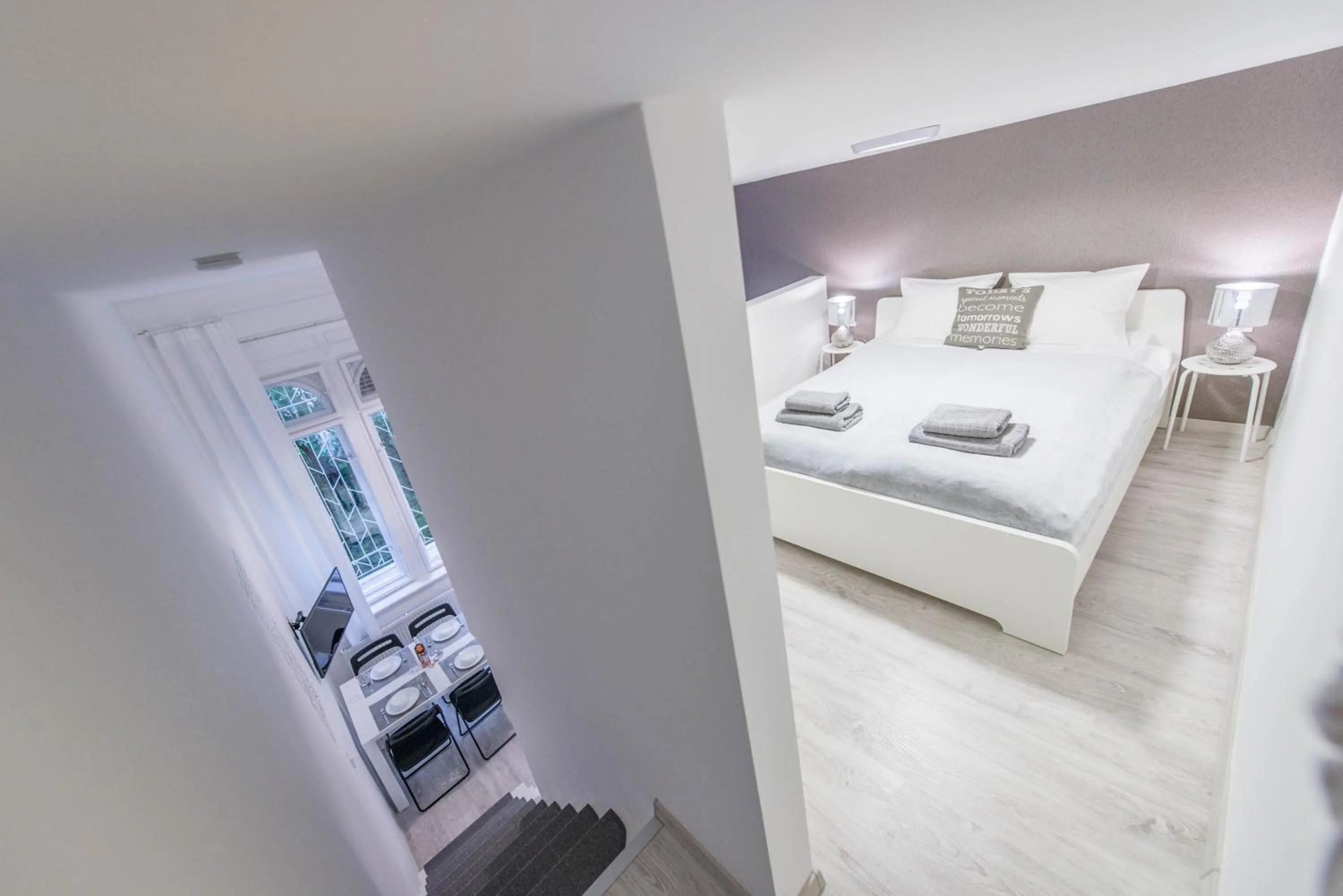 Bedroom, Bed in happy home JOY