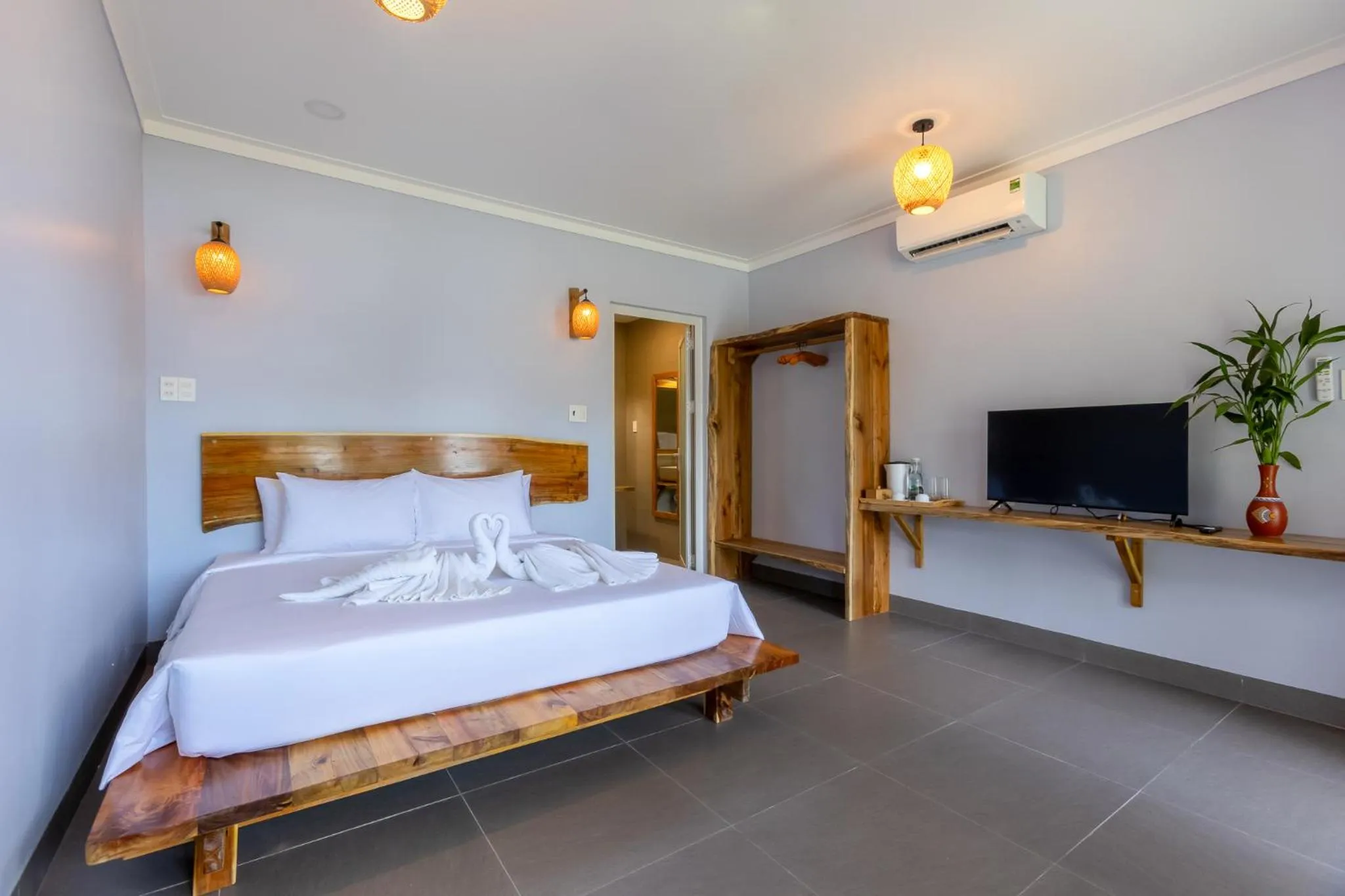 Bed in Cosiana Resort