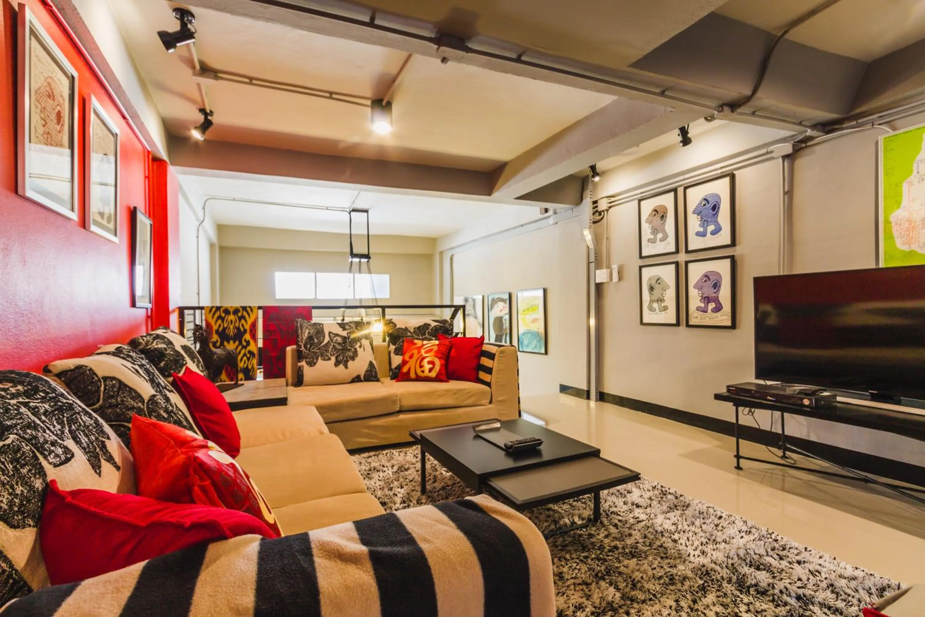 Living room in Chez Pom