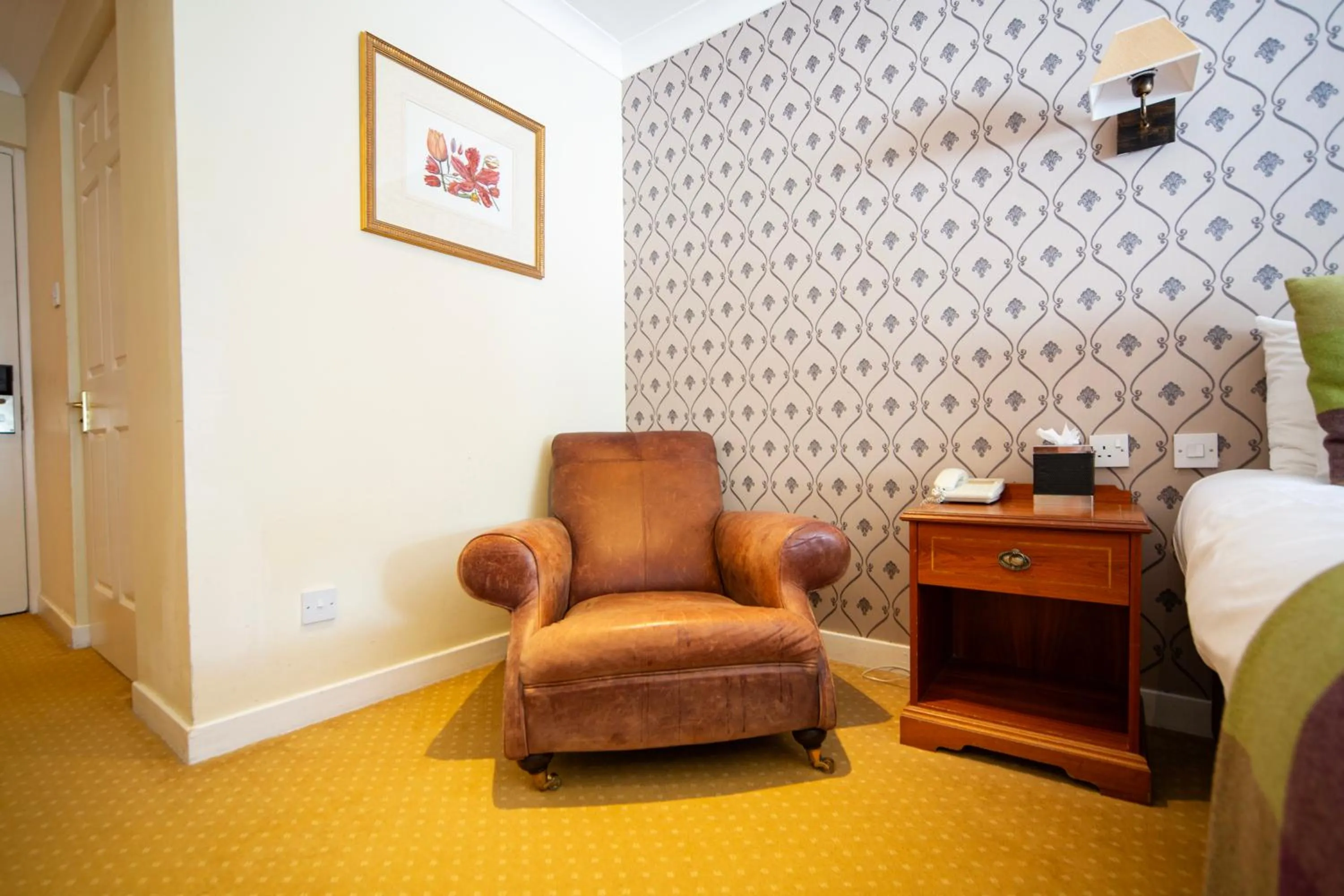 Bedroom, Bed in Barony Castle Hotel