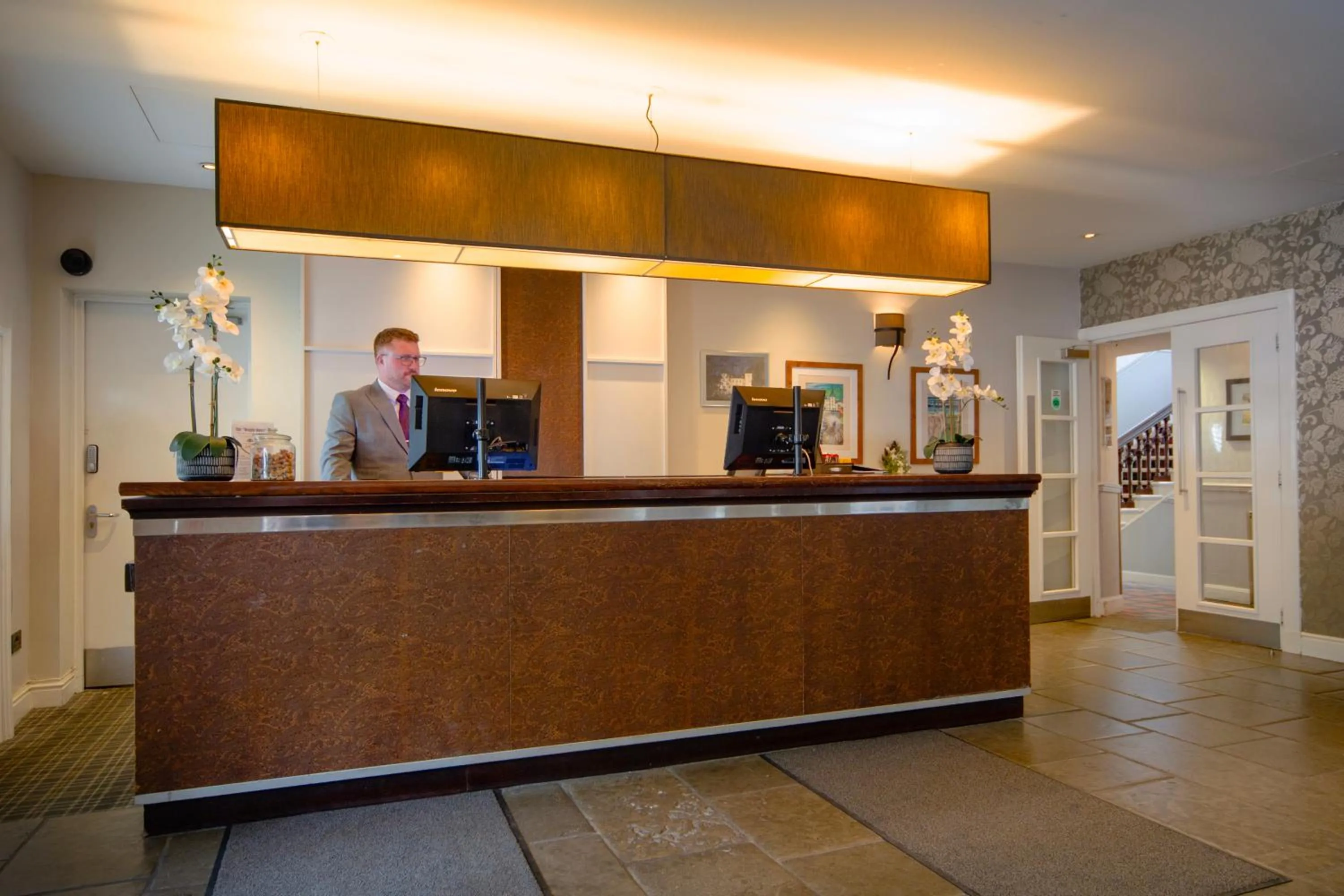 Lobby or reception in Barony Castle Hotel