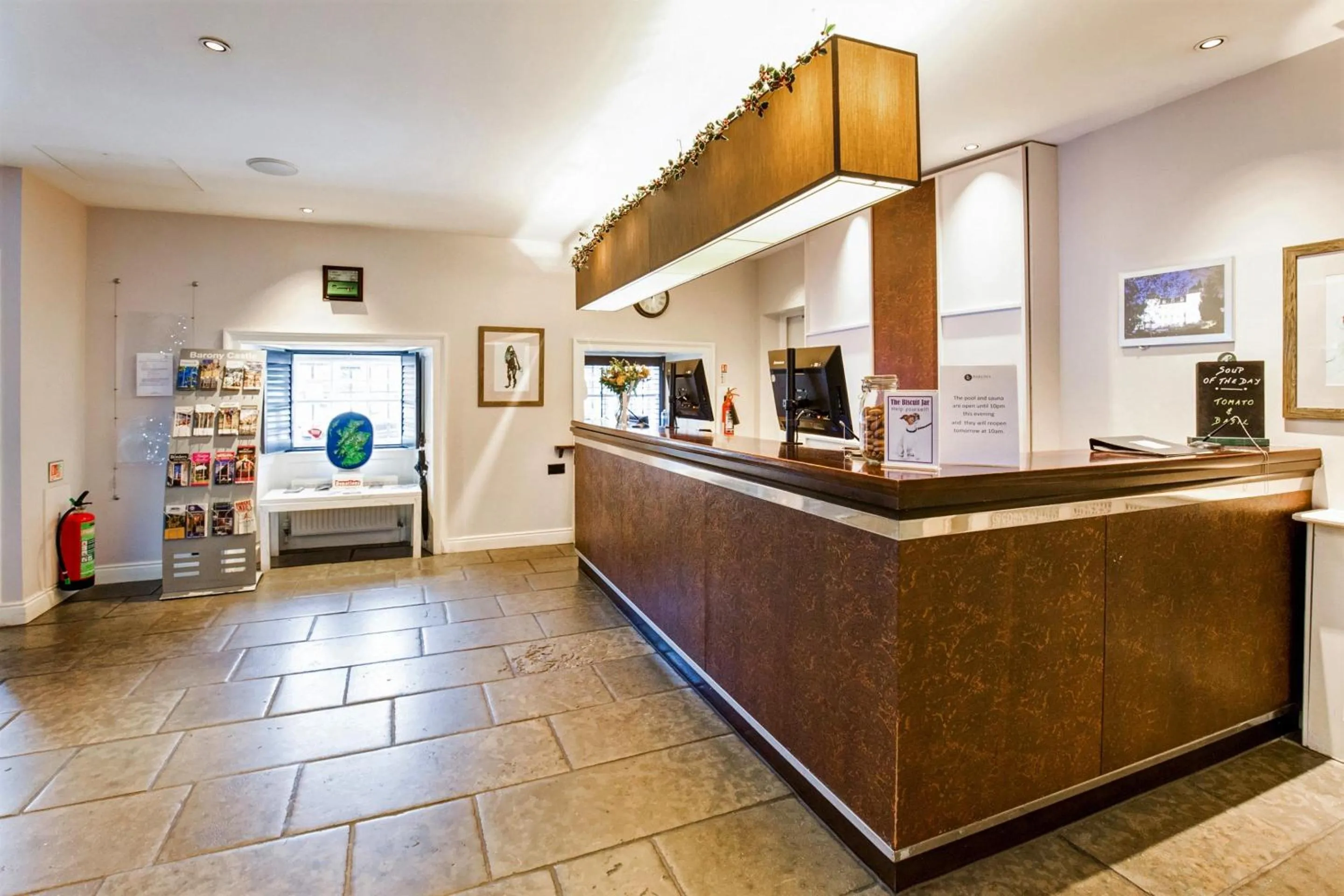Lobby or reception in Barony Castle Hotel