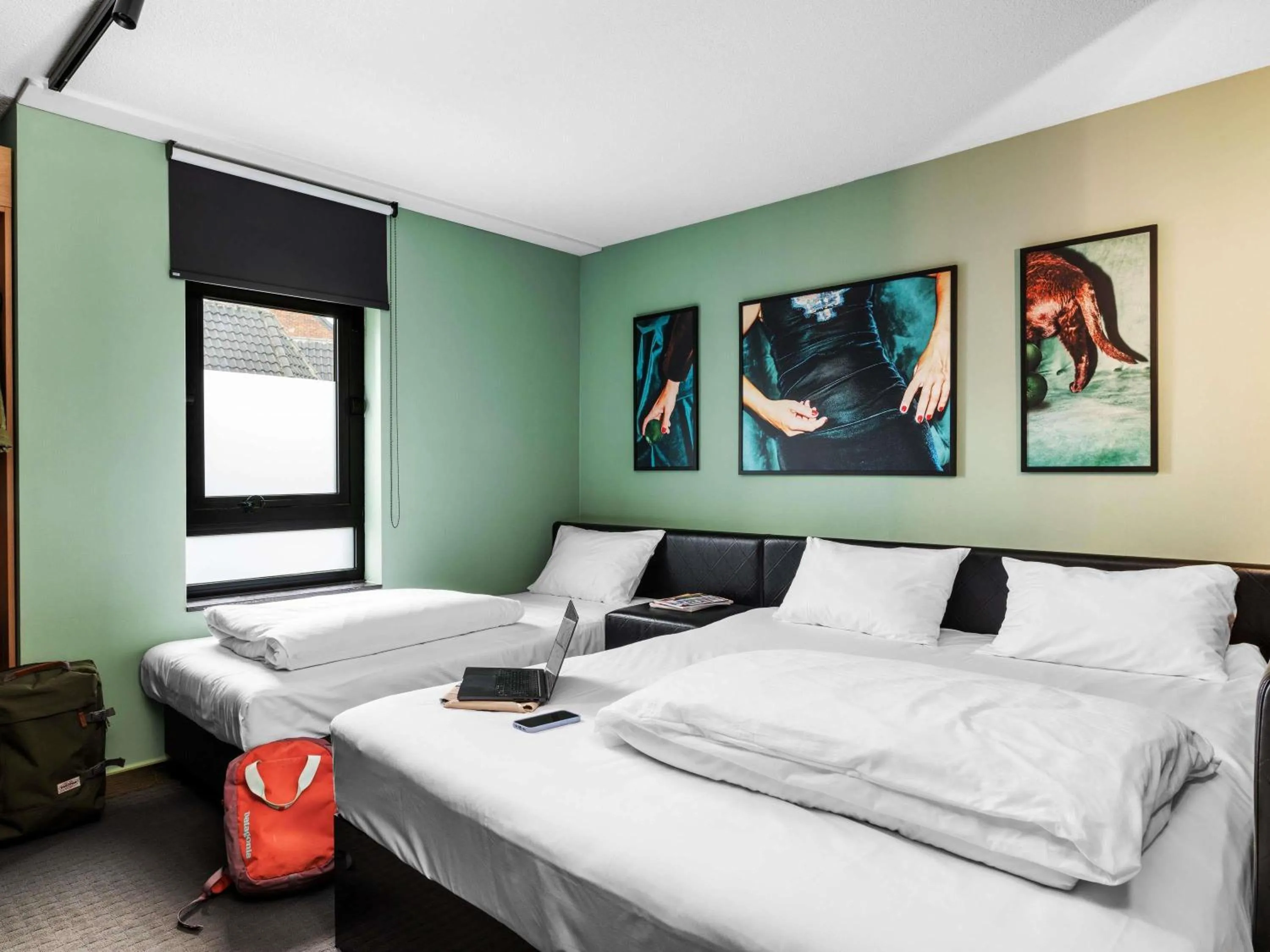 Bedroom, Bed in ibis Styles Hasselt City Centre